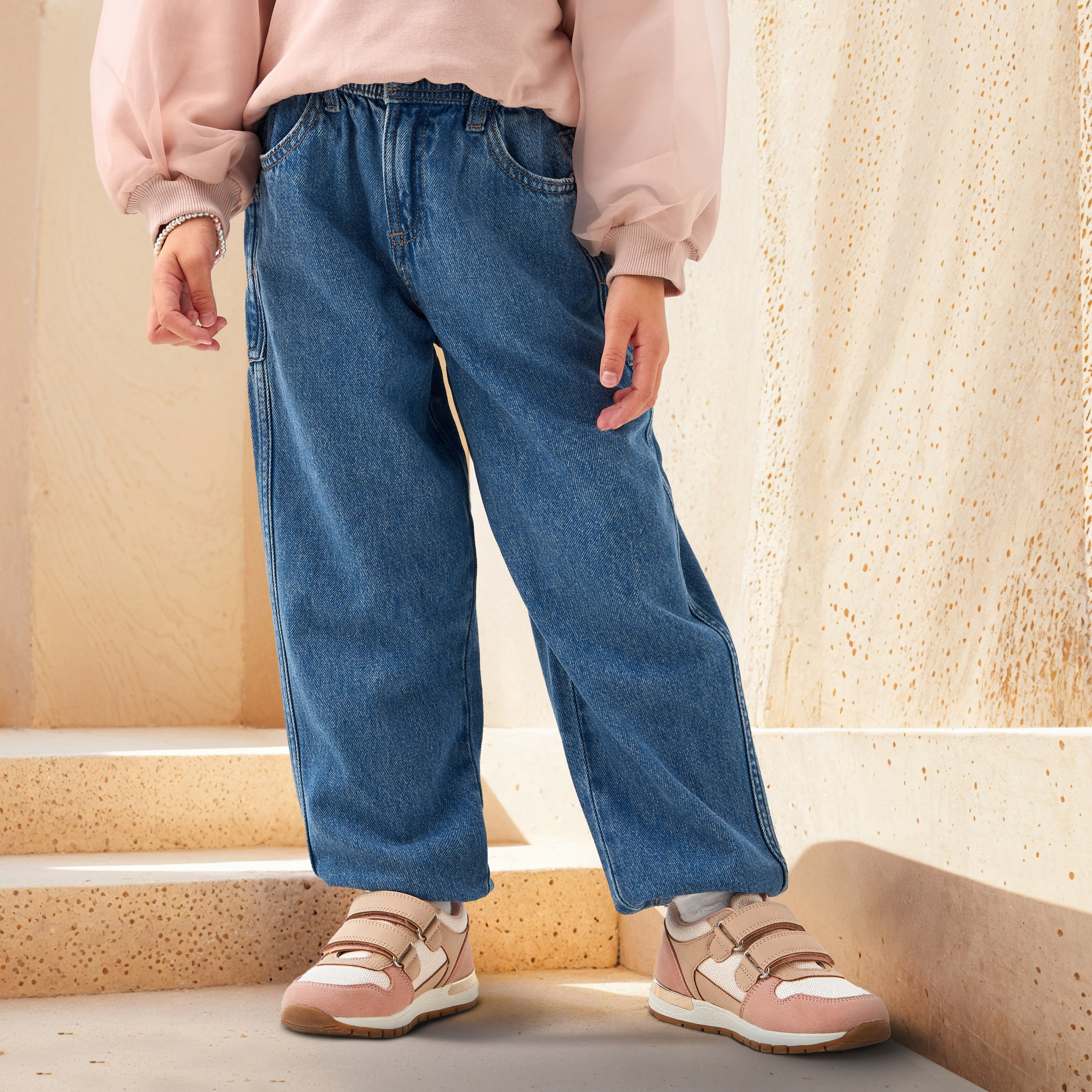 بنطلون جينز بقصة عادية للفتيات من لي كوبر-girls-clothing-bottoms-jeansandjeggings-image-1