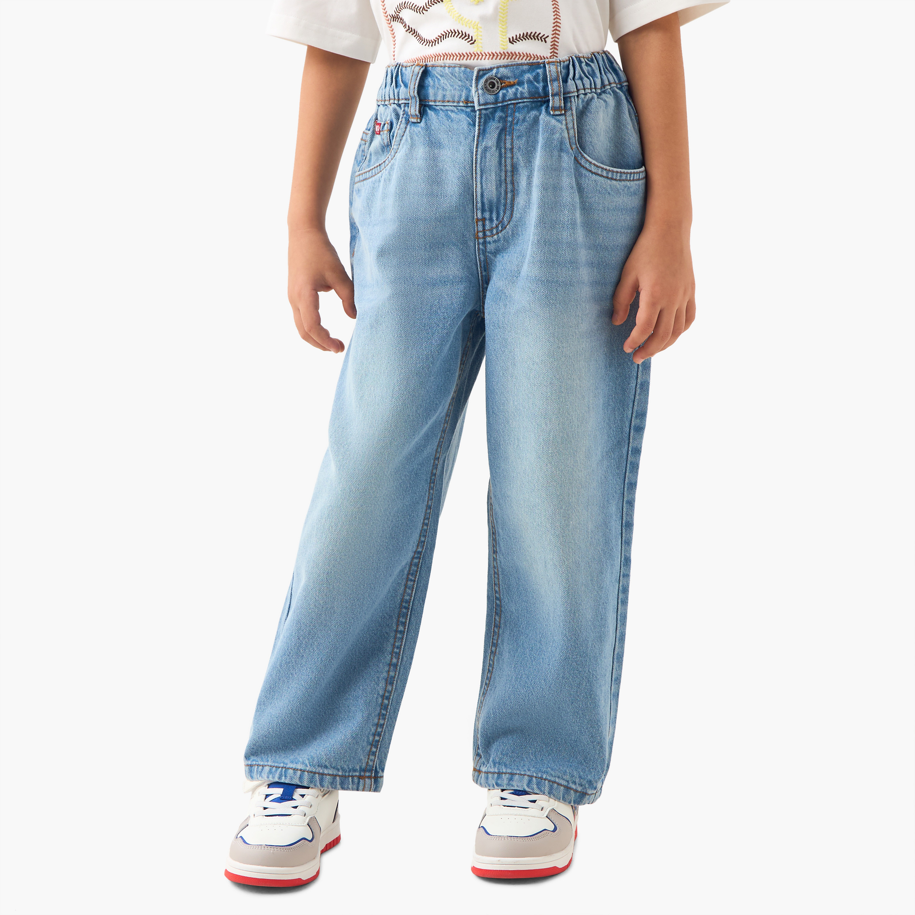 Lee Cooper Boys Regular Fit Jeans with Button Closure-baby-boys-clothing-bottoms-jeans-image-1