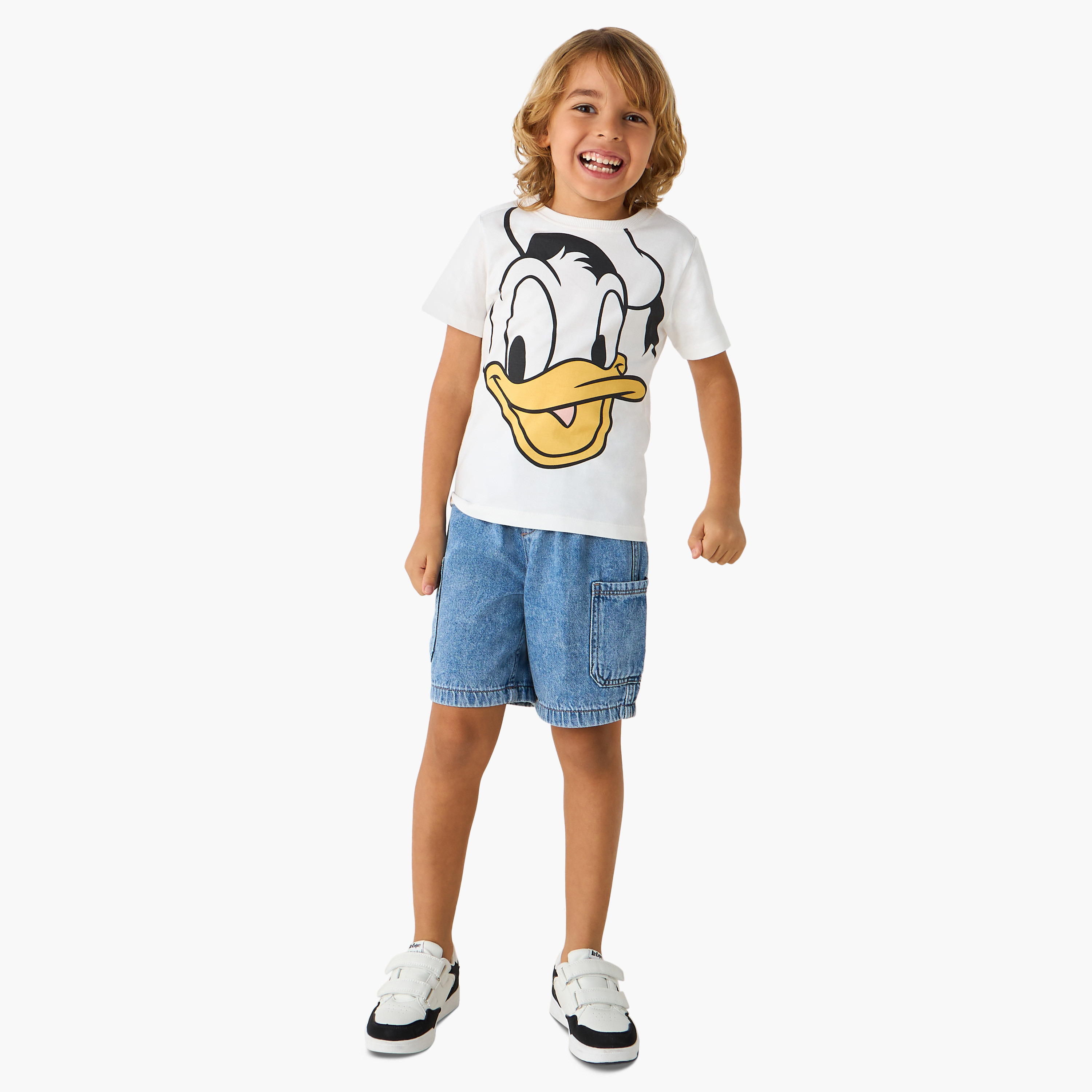 تيشيرت بطبعات دونالد داك وأكمام قصيرة من ديزني-boys-clothing-tshirtsandpolos-image-2
