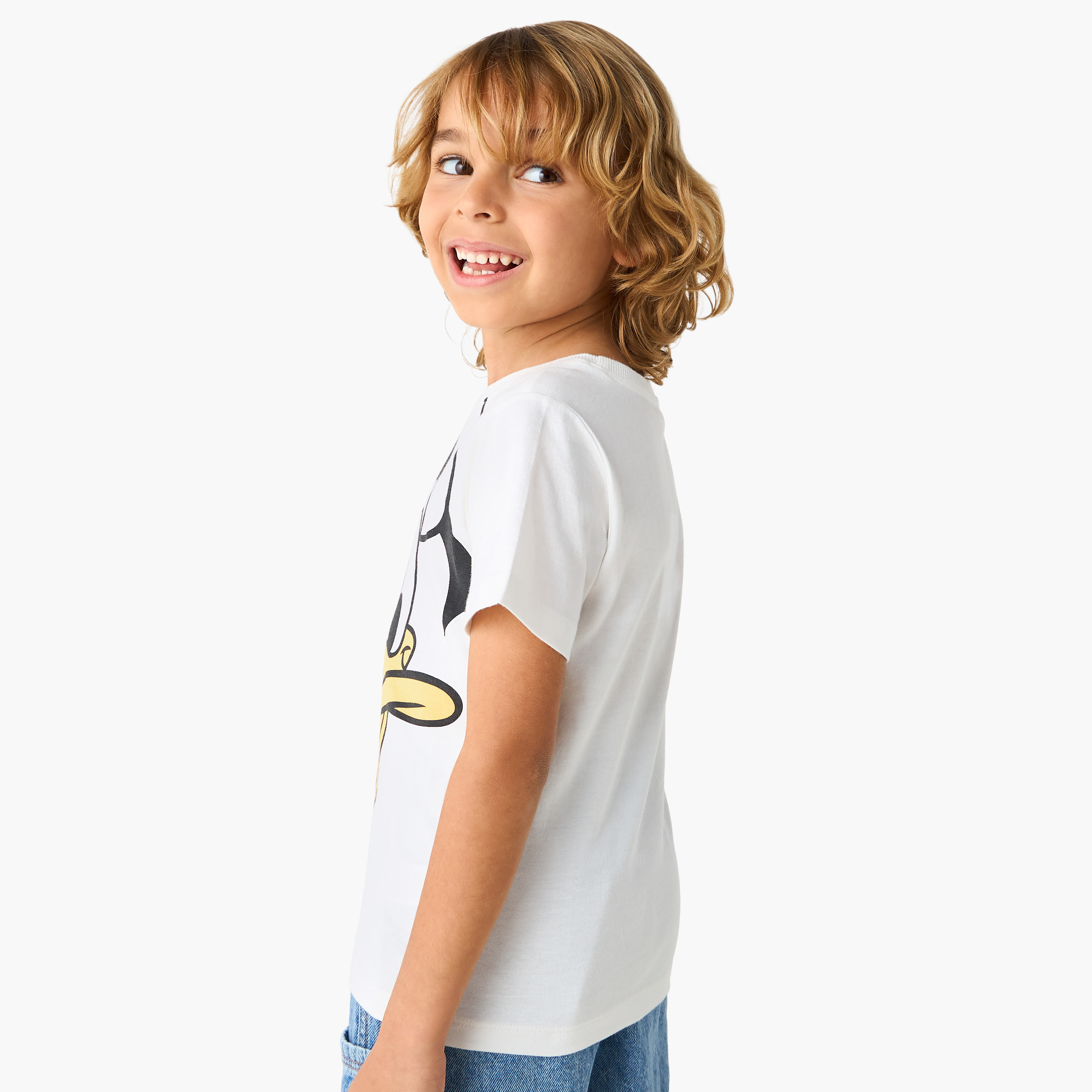تيشيرت بطبعات دونالد داك وأكمام قصيرة من ديزني-boys-clothing-tshirtsandpolos-image-3