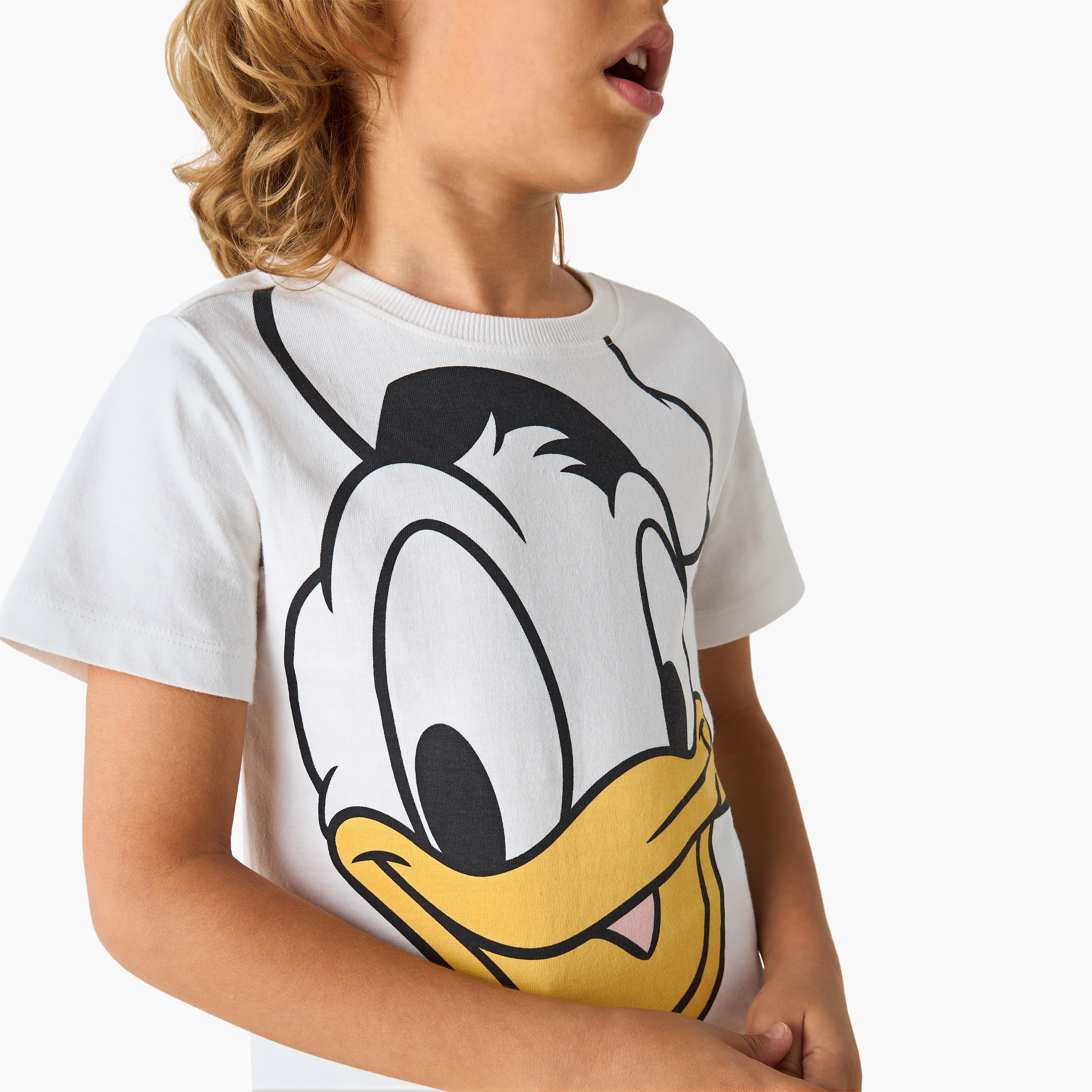 تيشيرت بطبعات دونالد داك وأكمام قصيرة من ديزني-boys-clothing-tshirtsandpolos-image-4