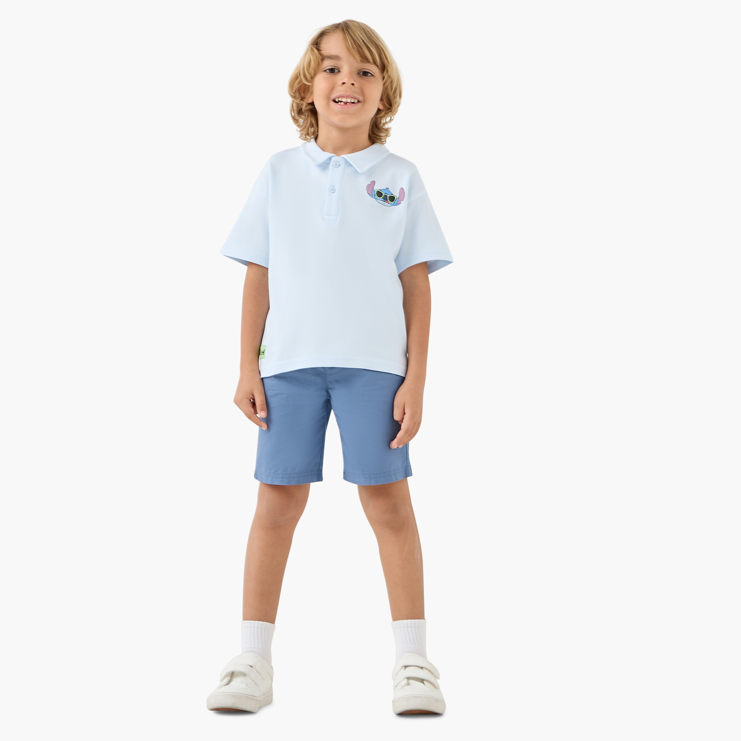 تيشيرت بولو بطبعات ستيتش وأكمام قصيرة من ديزني-boys-clothing-tshirtsandpolos-image-2