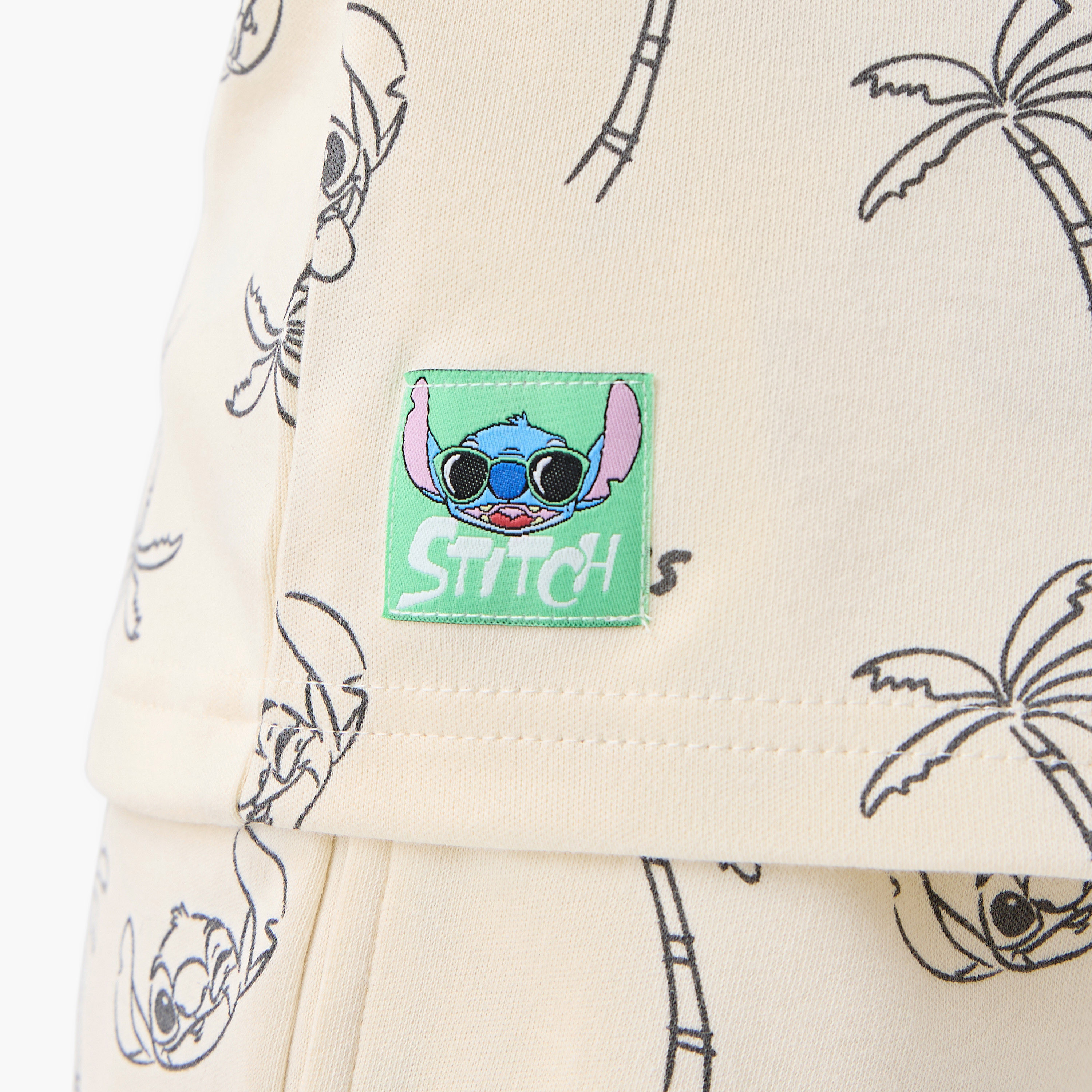 Stitch Print Shirt and Shorts Set-baby-boys-clothing-setsandcoords-image-7