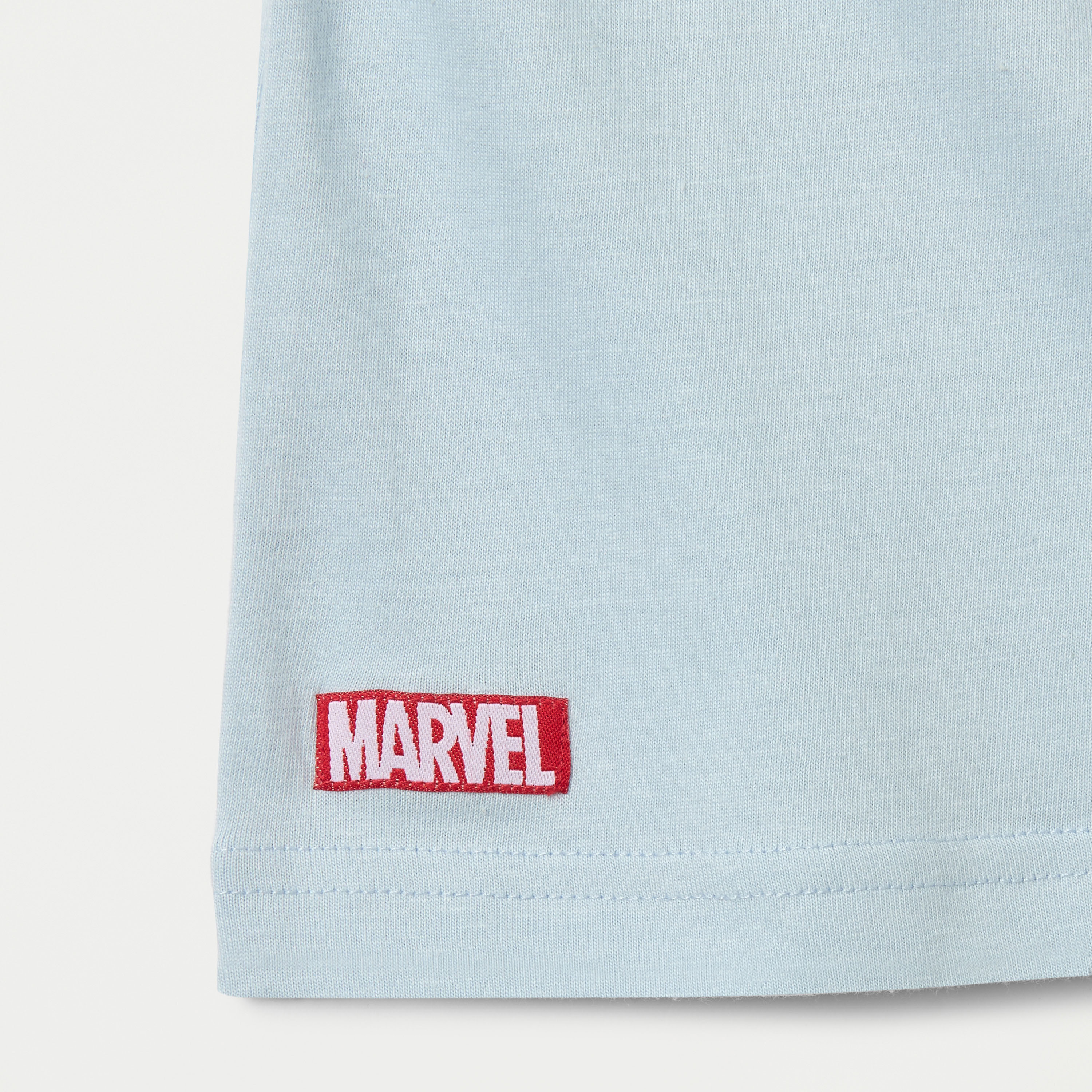 Captain America Print Crew Neck T-shirt with Short Sleeves-boys-clothing-tshirtsandpolos-image-5
