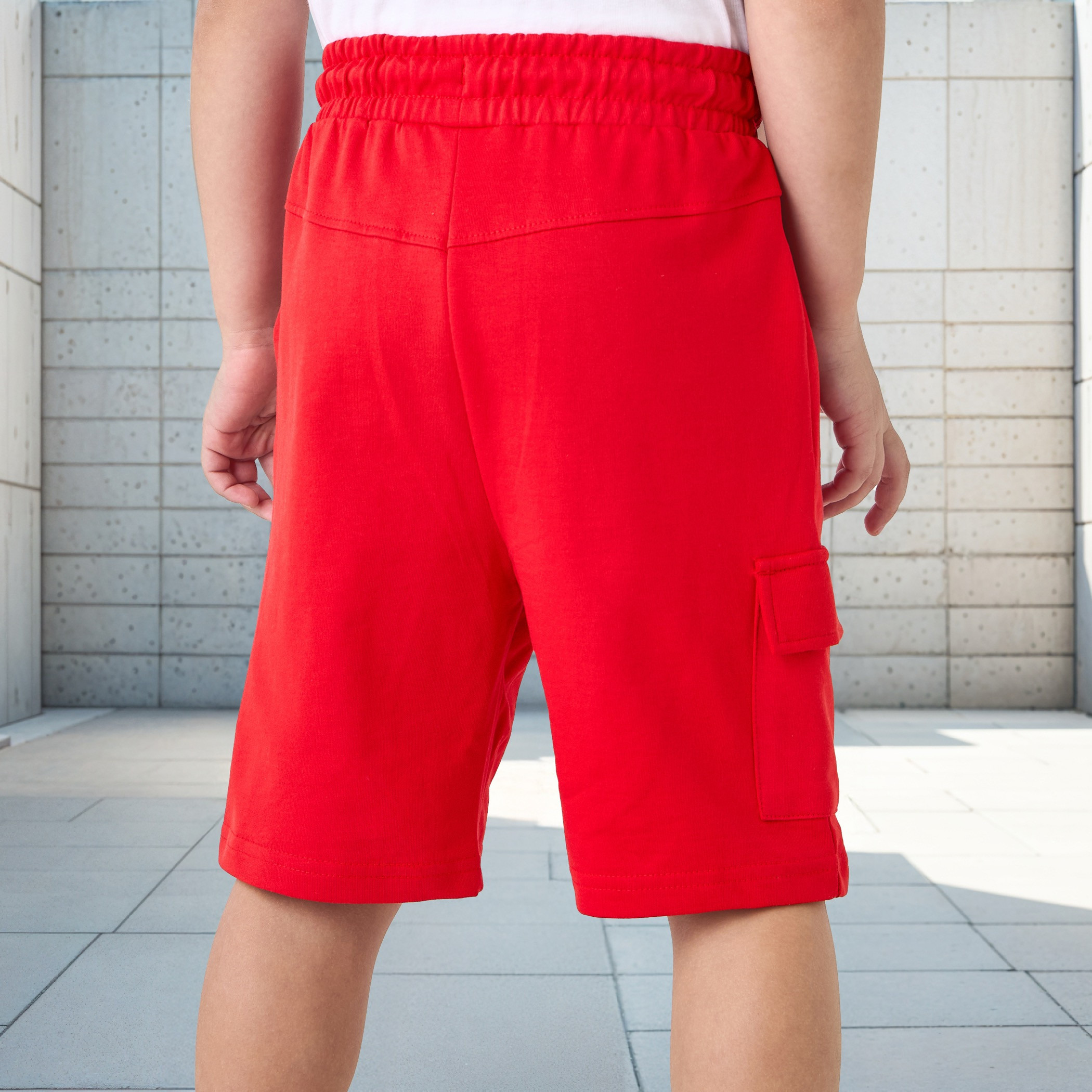 Spider-Man Print Cargo Shorts with Drawstring Closure-boys-clothing-bottoms-shorts-image-3