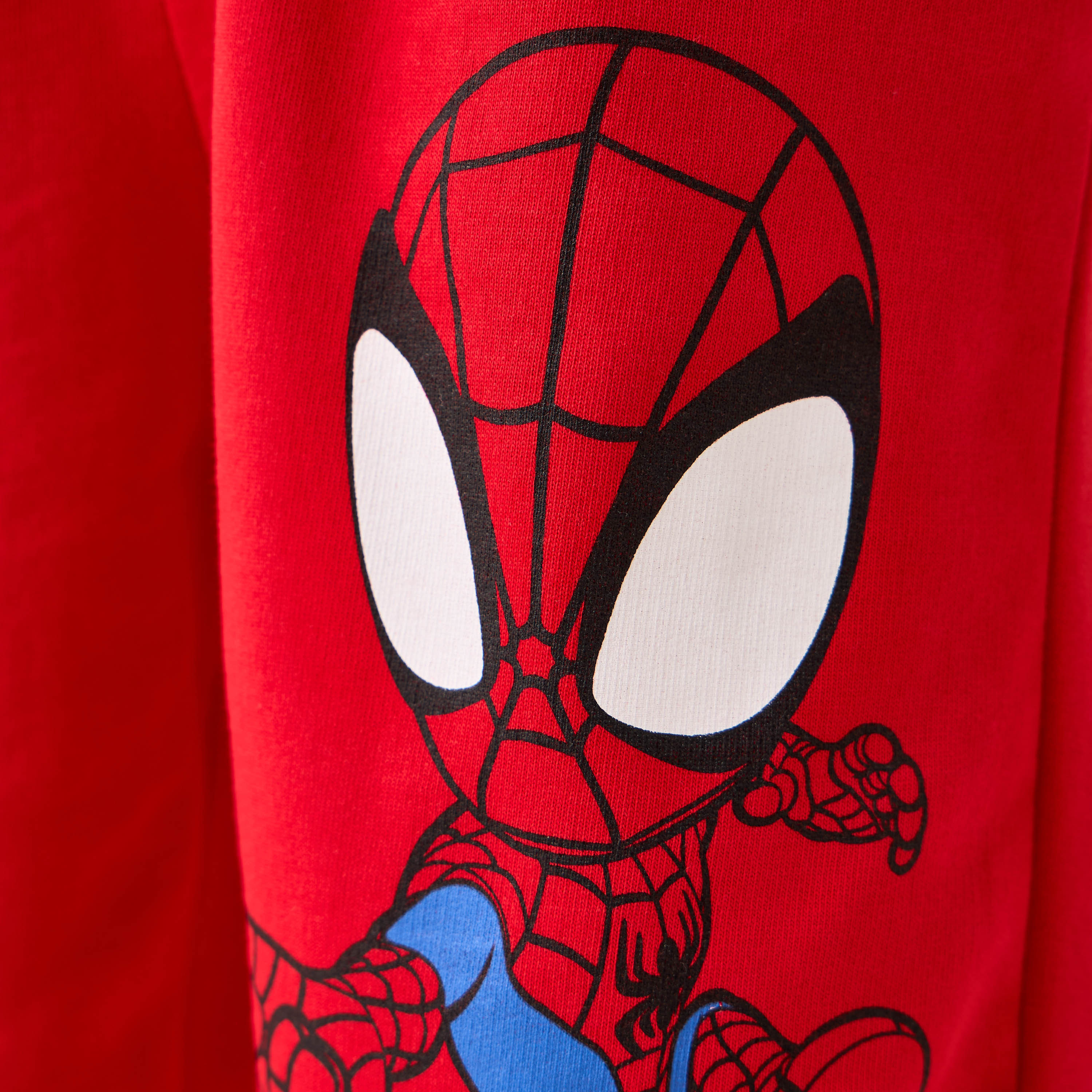 Spider-Man Print Cargo Shorts with Drawstring Closure-boys-clothing-bottoms-shorts-image-5