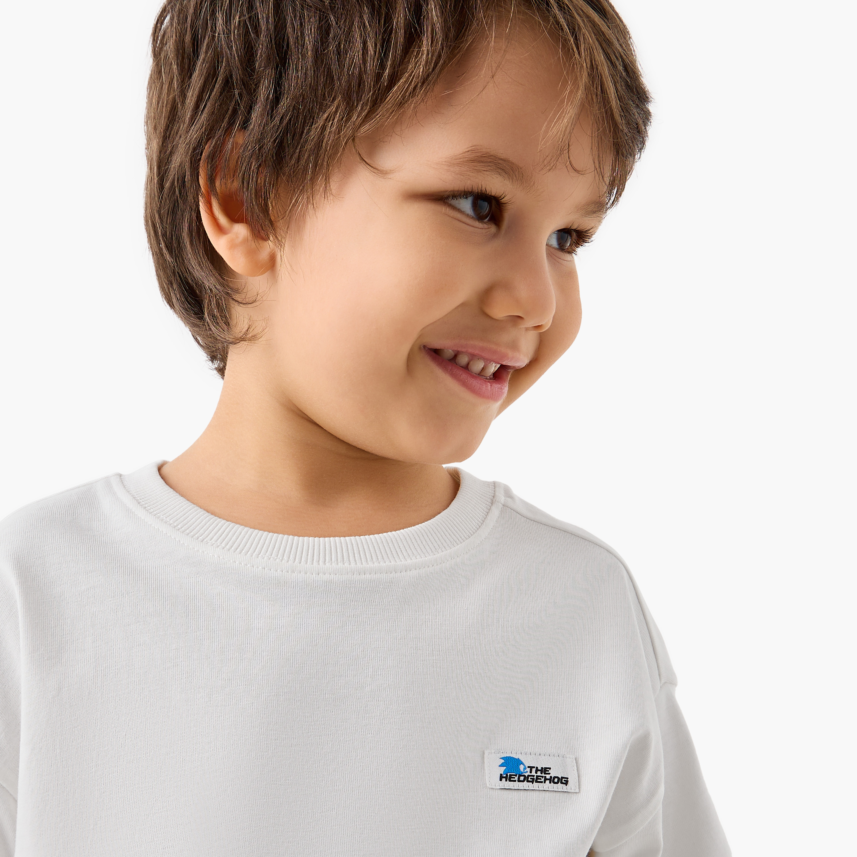 Sonic the Hedgehog Print T-shirt with Short Sleeves and Round Neck-boys-clothing-tshirtsandpolos-image-4