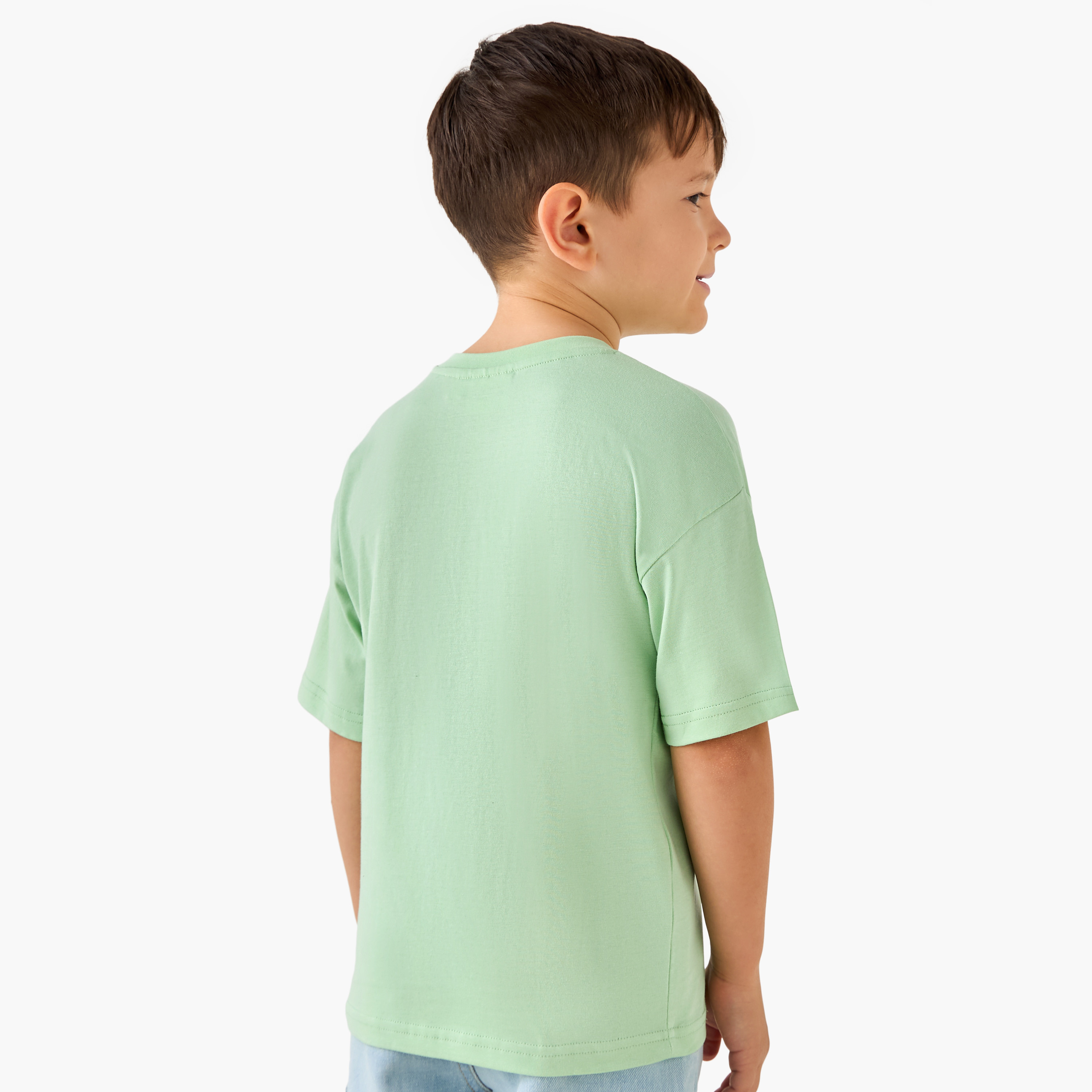Bluey Printed Crew Neck T-shirt with Short Sleeves-boys-clothing-tshirtsandpolos-image-3