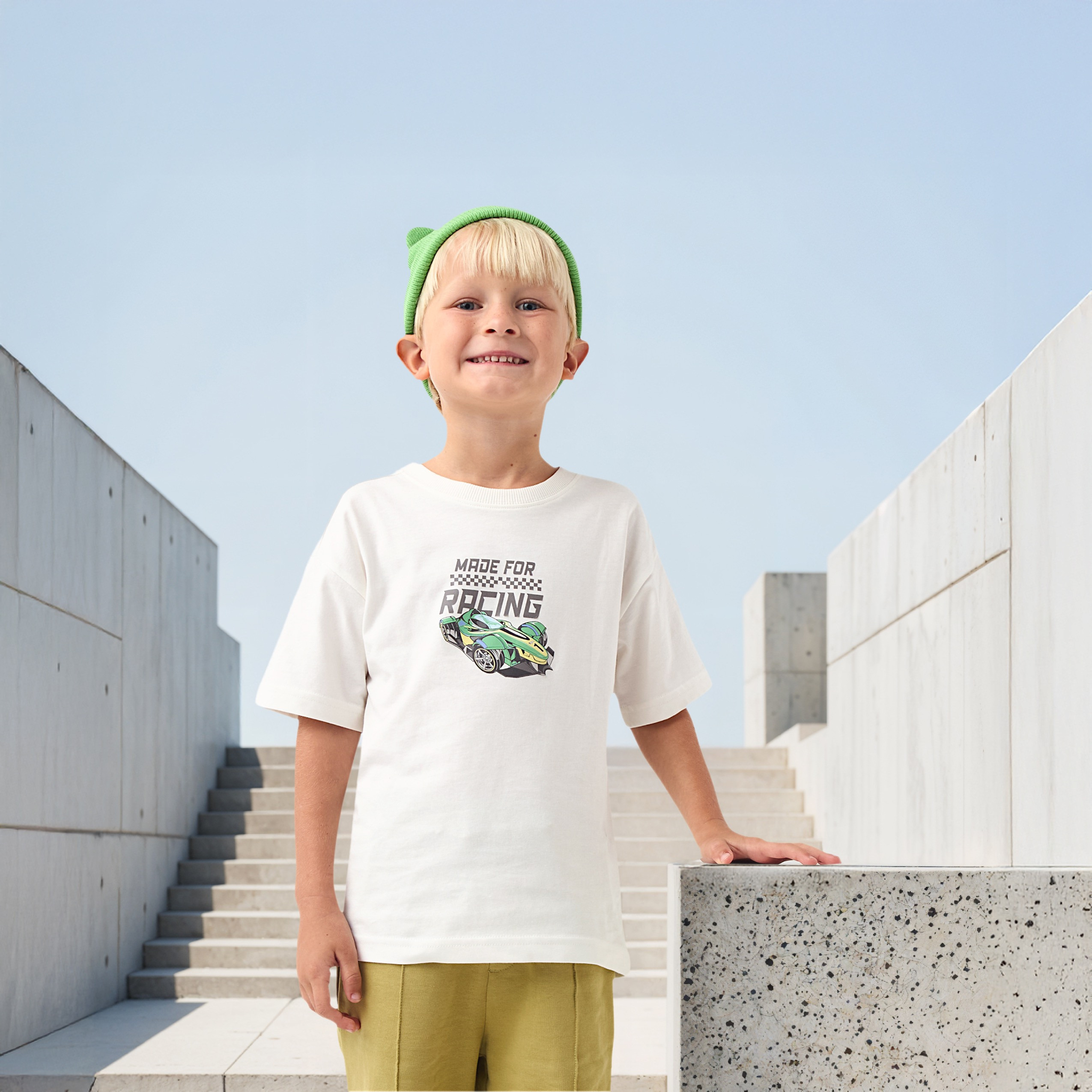 Graphic Print T-shirt with Short Sleeves-boys-clothing-tshirtsandpolos-image-3