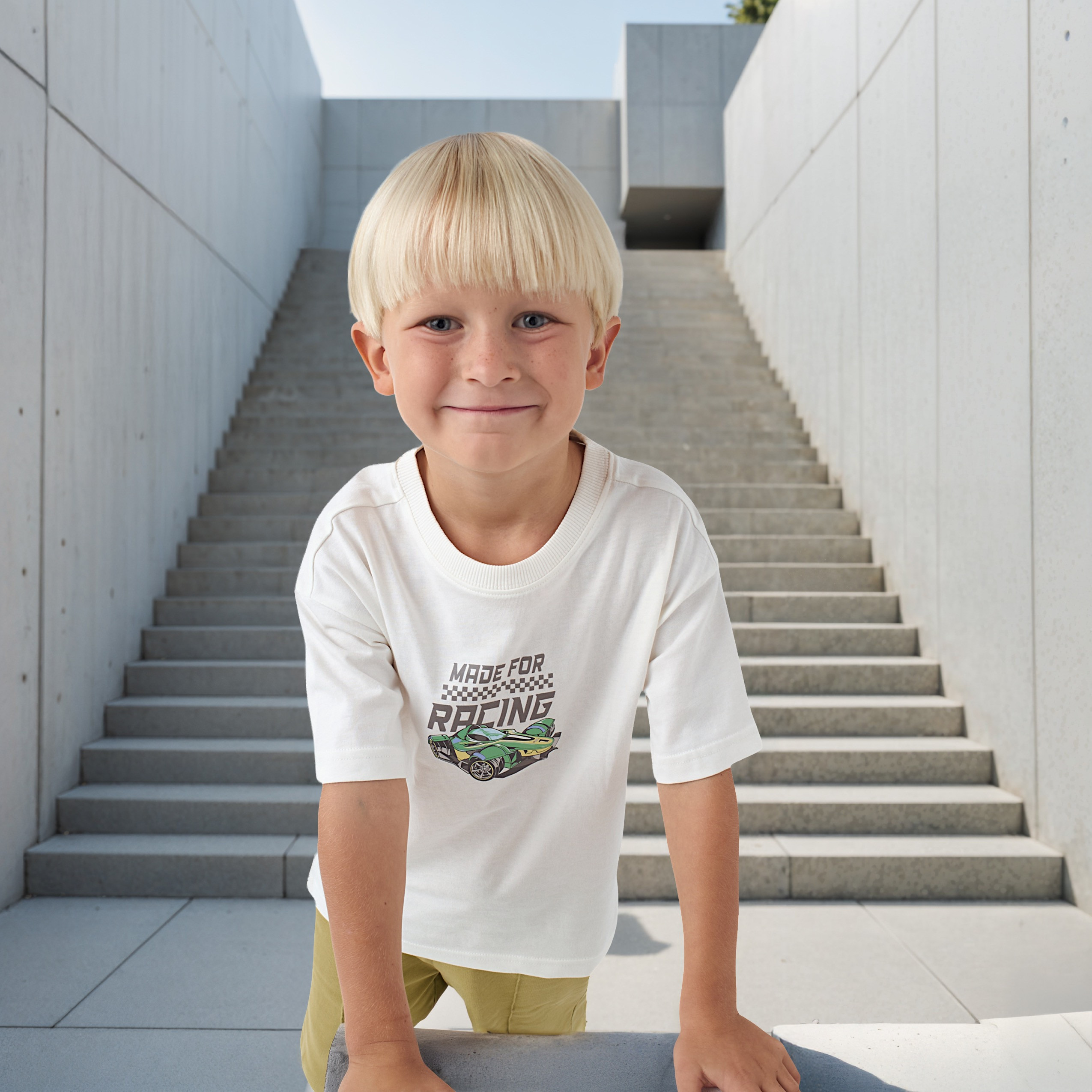 Graphic Print T-shirt with Short Sleeves-boys-clothing-tshirtsandpolos-image-4
