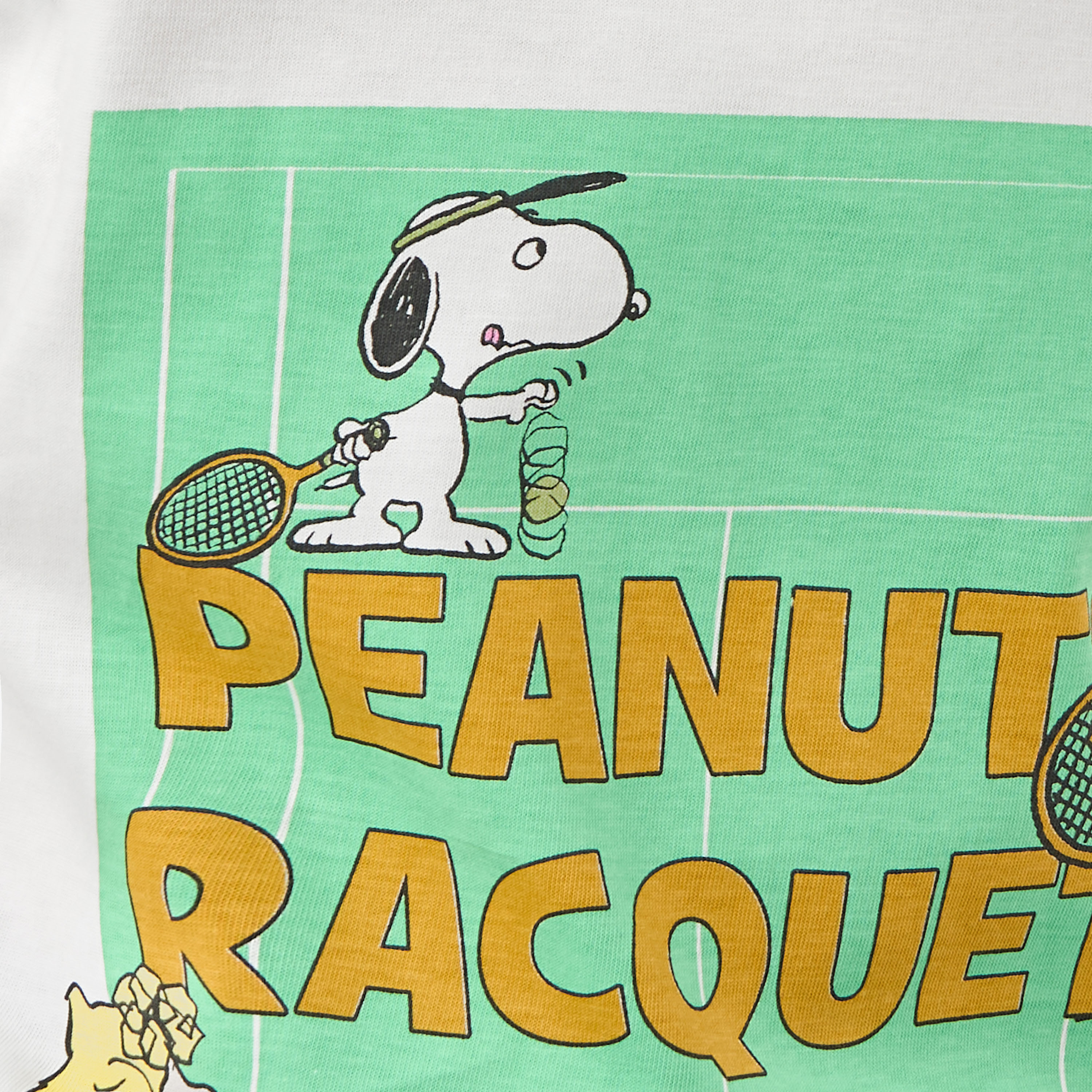Peanuts Print Crew Neck T-shirt with Short Sleeves-boys-clothing-tshirtsandpolos-image-5