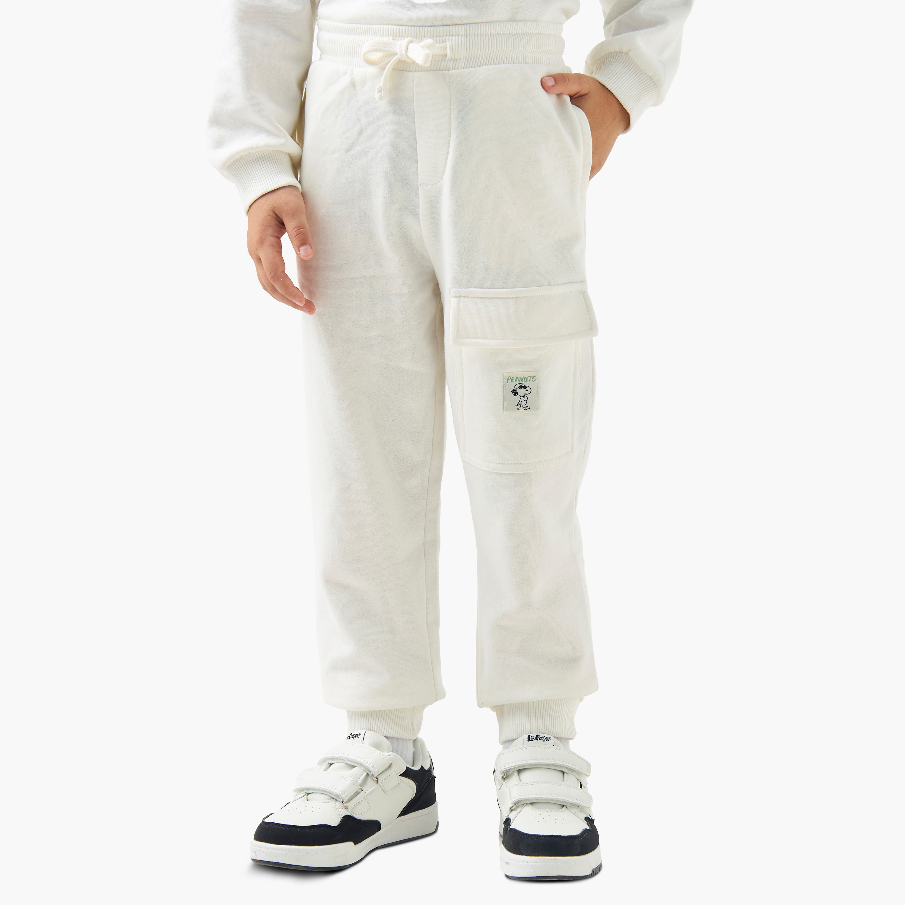 Peanuts Print Long Sleeves T-shirt and Joggers Set-baby-boys-clothing-winterwear-setsandcoords-image-3