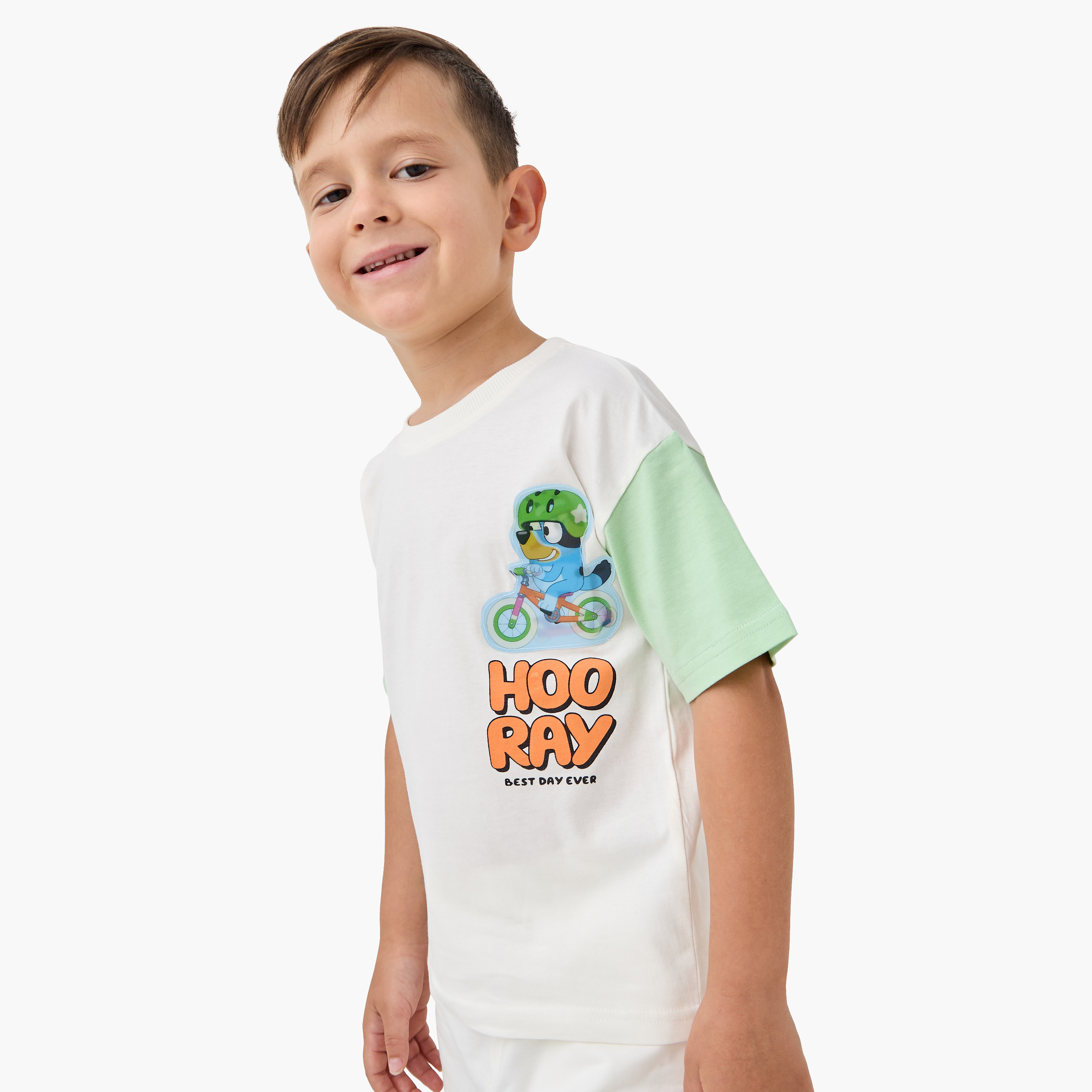 Bluey Printed T-shirt and Shorts Set-boys-clothing-setsandcoords-image-2