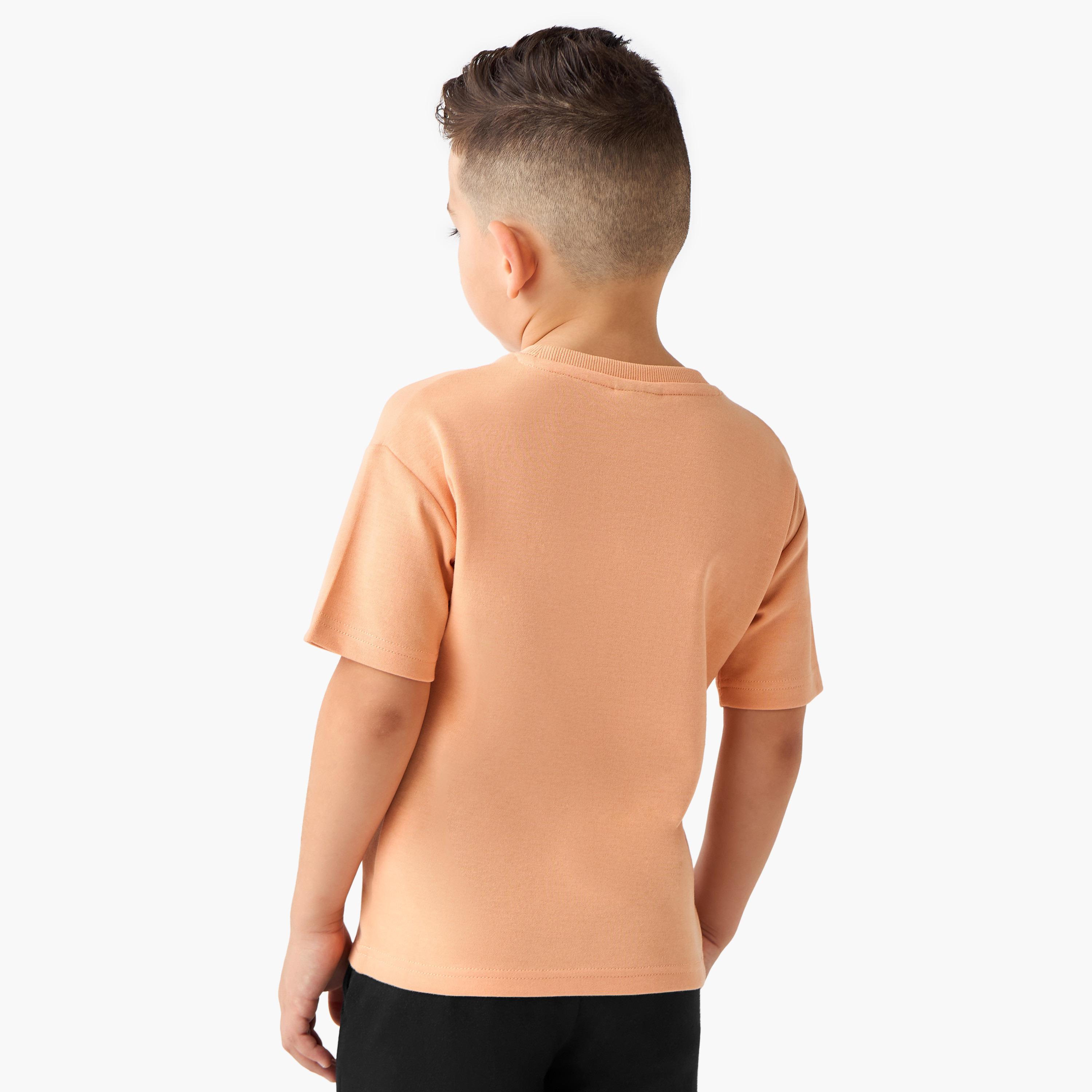 تيشيرت بأكمام قصيرة وألواح وجيب على الصدر من كابا-boys-clothing-sportswear-tops-image-2