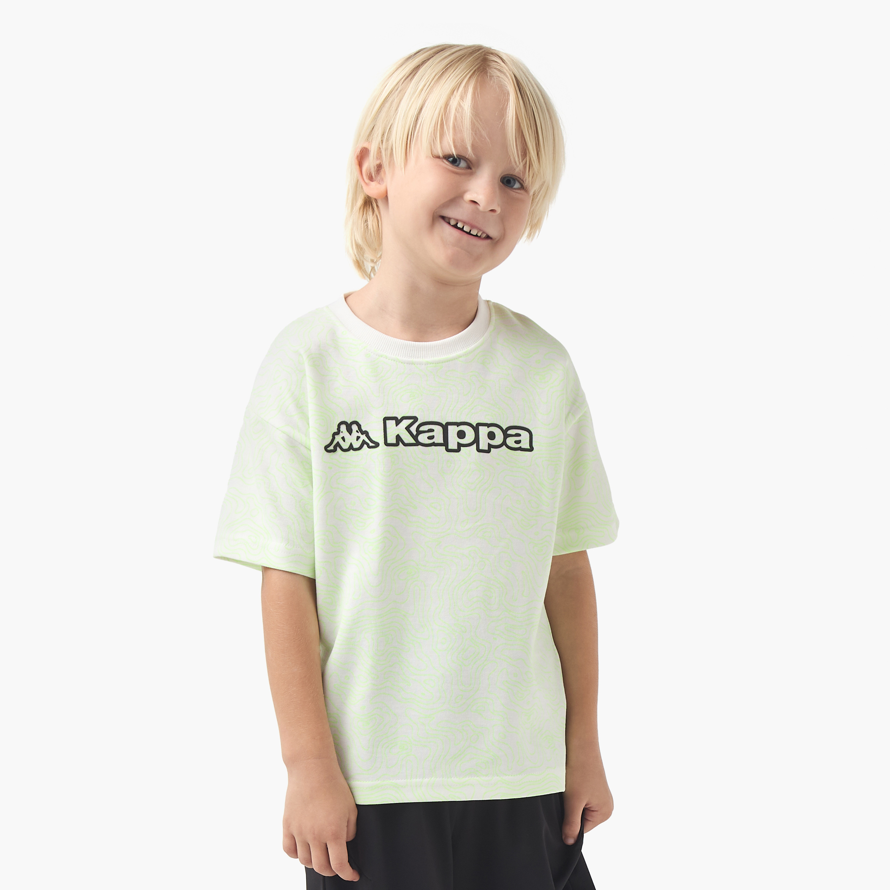 تيشيرت بياقة ضيقة وأكمام قصيرة وشعار من كابا-boys-clothing-tshirtsandpolos-image-5