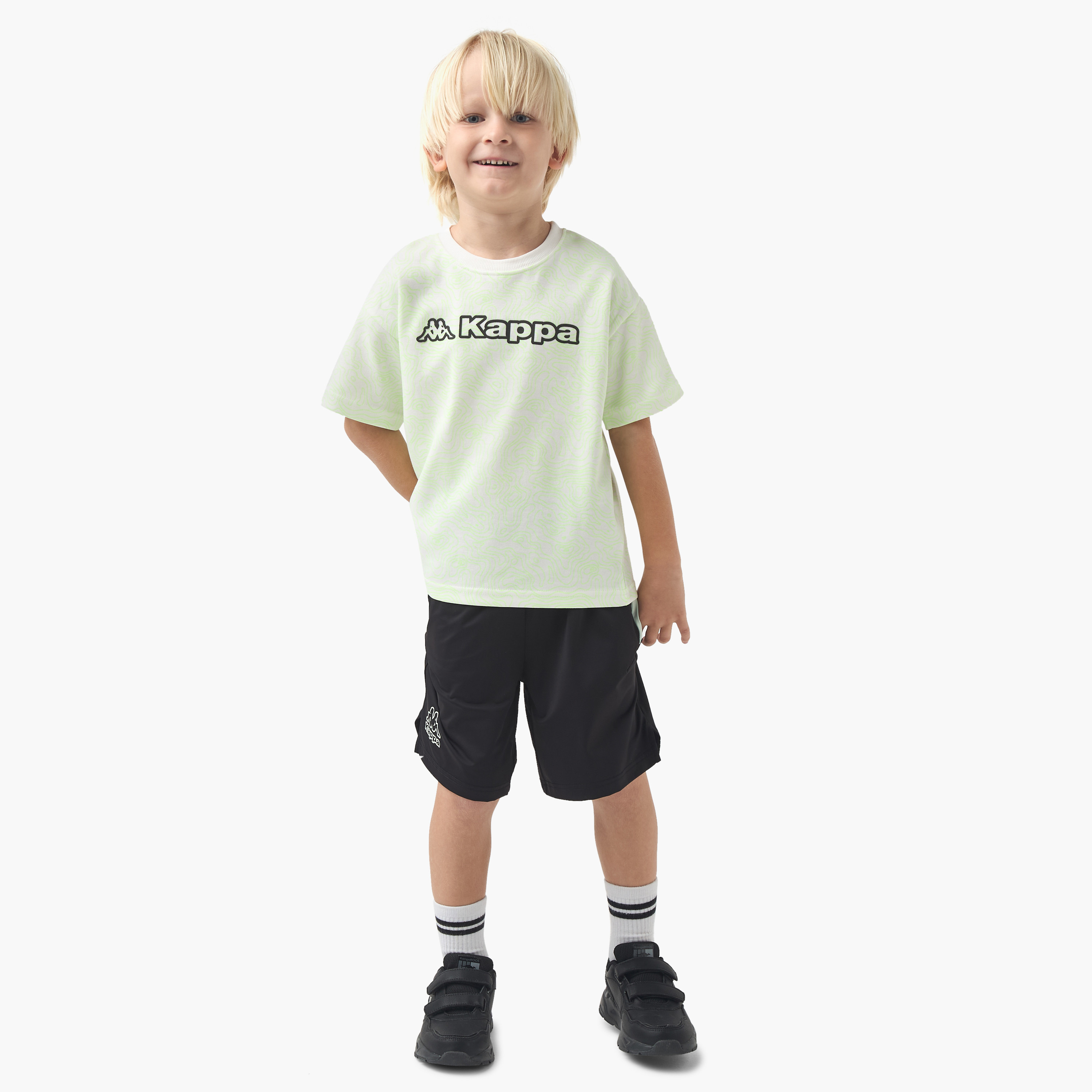 تيشيرت بياقة ضيقة وأكمام قصيرة وشعار من كابا-boys-clothing-tshirtsandpolos-image-4