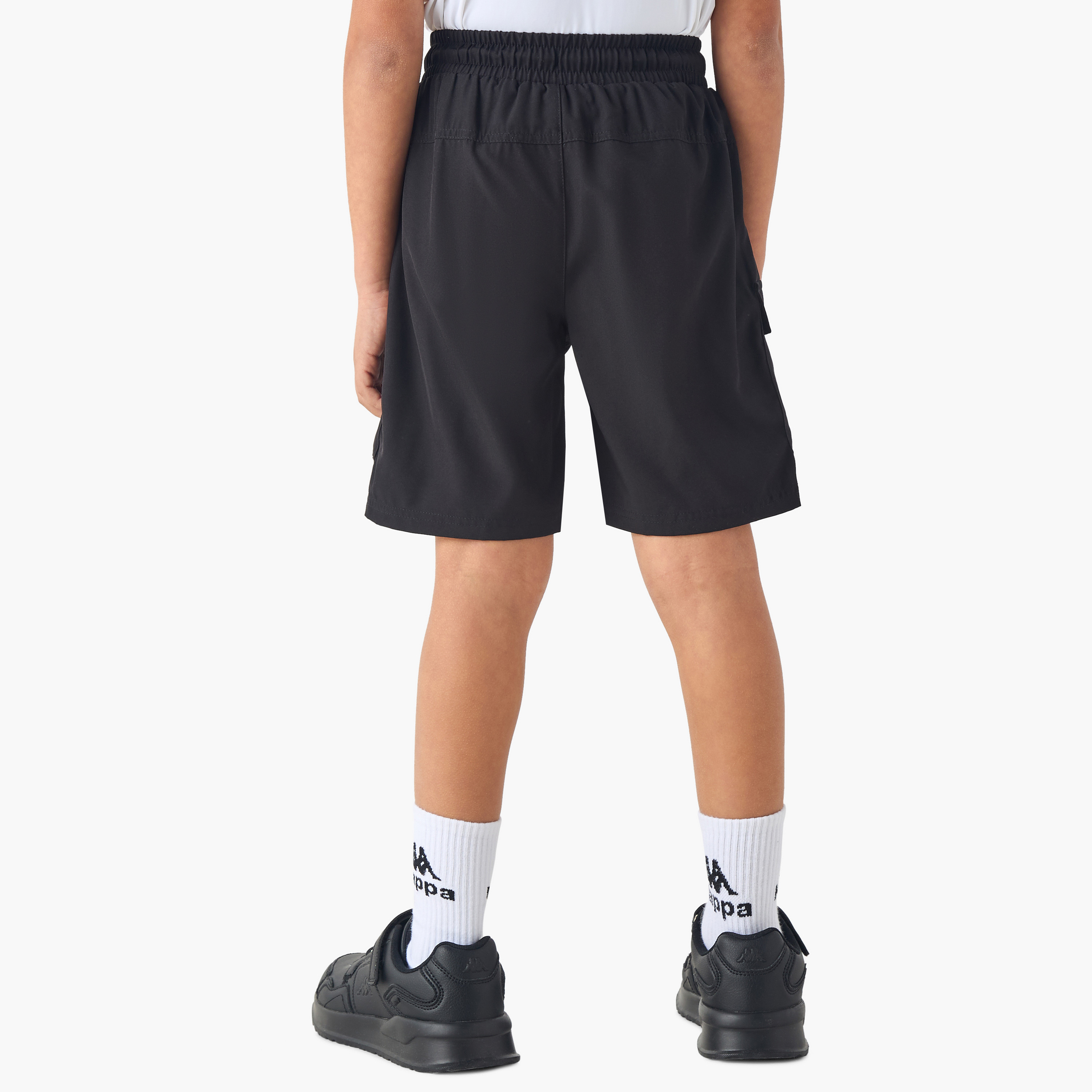 شورت برباط إغلاق وجيوب وطبعات شعار من كابا-boys-clothing-bottoms-shorts-image-3