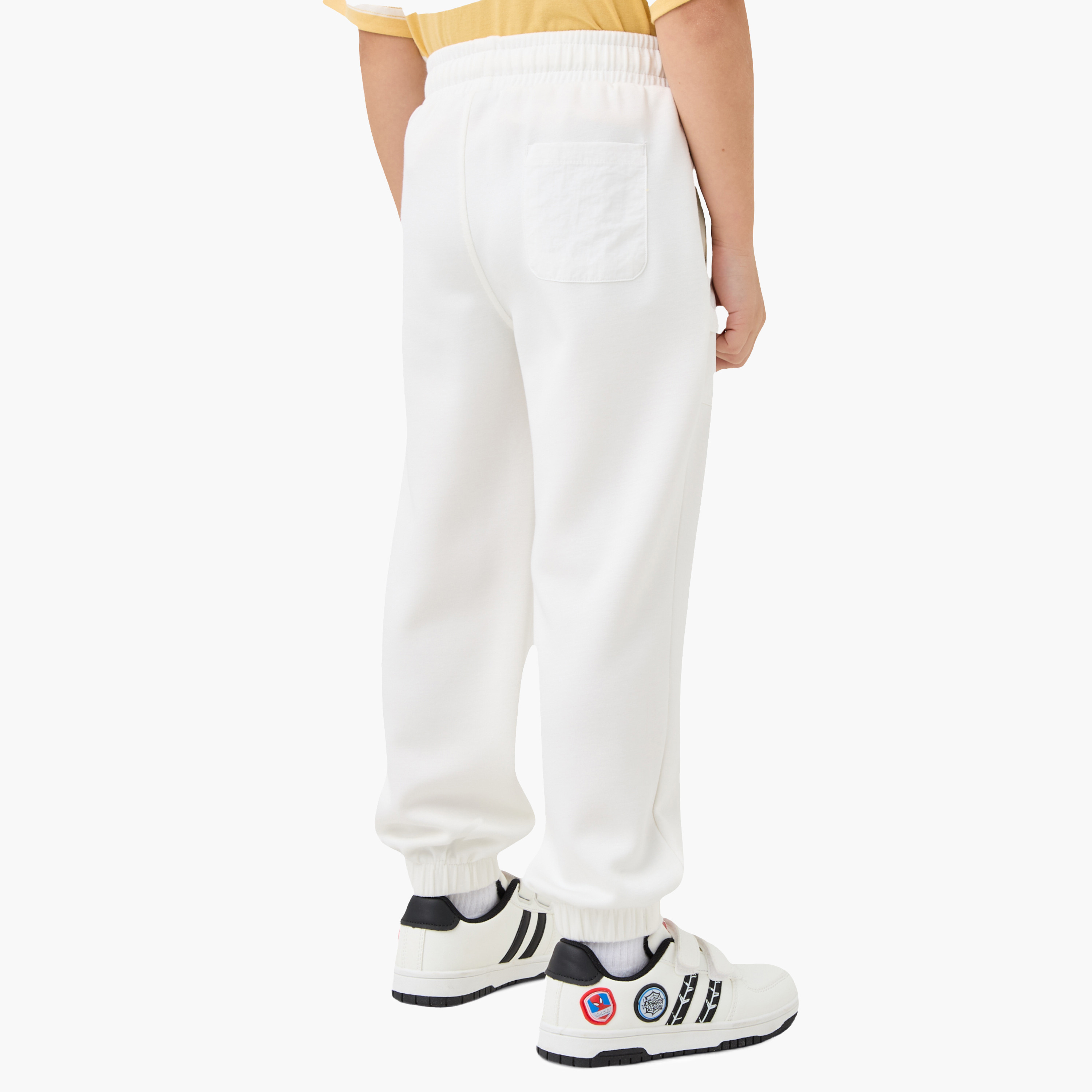 Kappa Logo Print Joggers with Drawstring Closure and Pockets-boys-clothing-bottoms-joggersandtrackpants-image-3