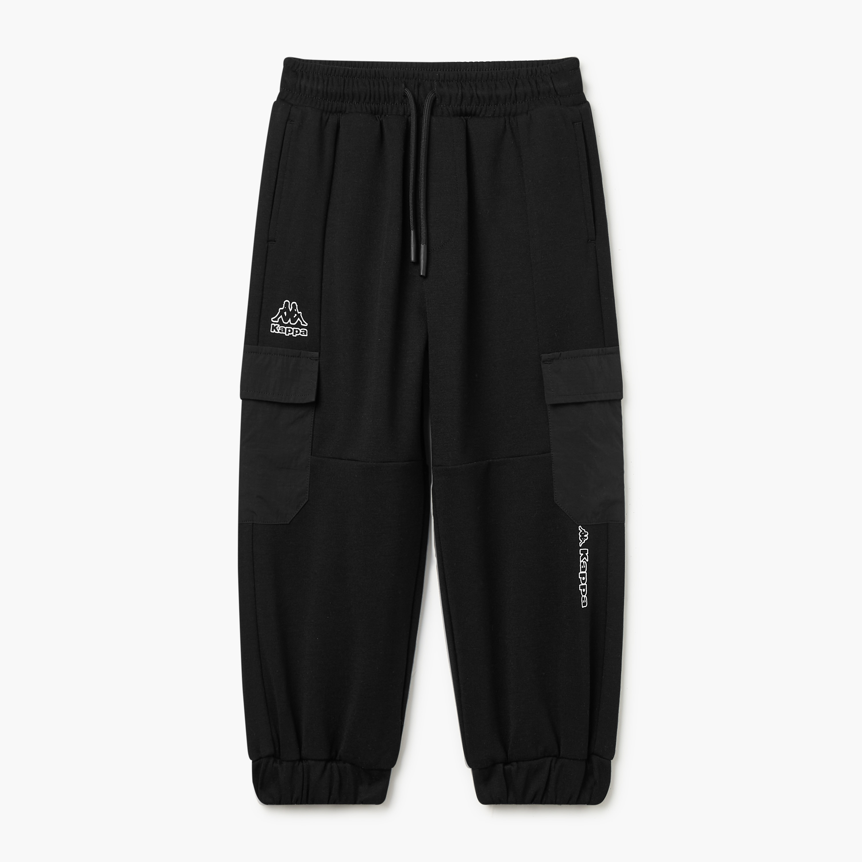 بنطلون رياضي بطبعات شعار وجيوب ورباط إغلاق من كابا-boys-clothing-bottoms-joggersandtrackpants-image-1