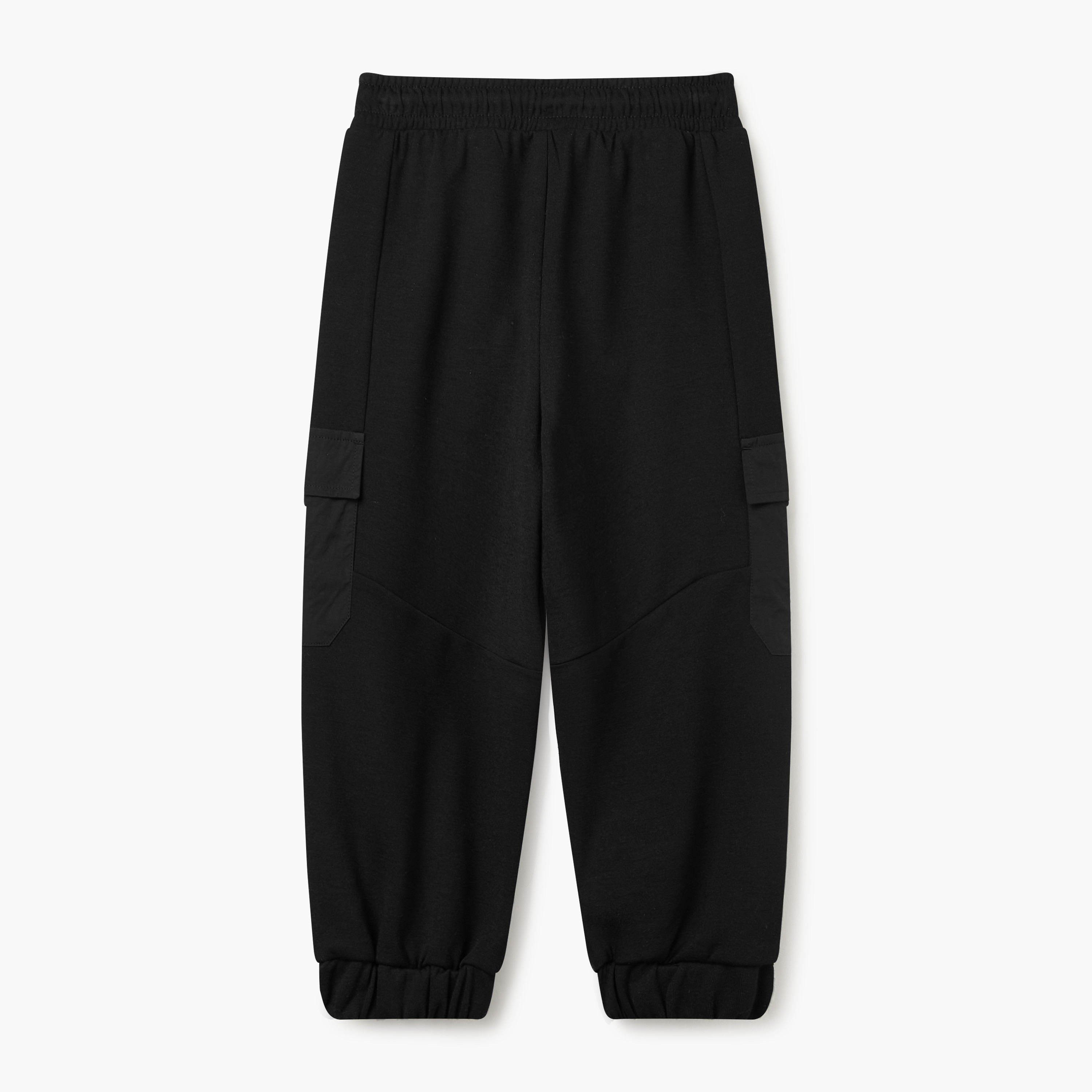 بنطلون رياضي بطبعات شعار وجيوب ورباط إغلاق من كابا-boys-clothing-bottoms-joggersandtrackpants-image-2
