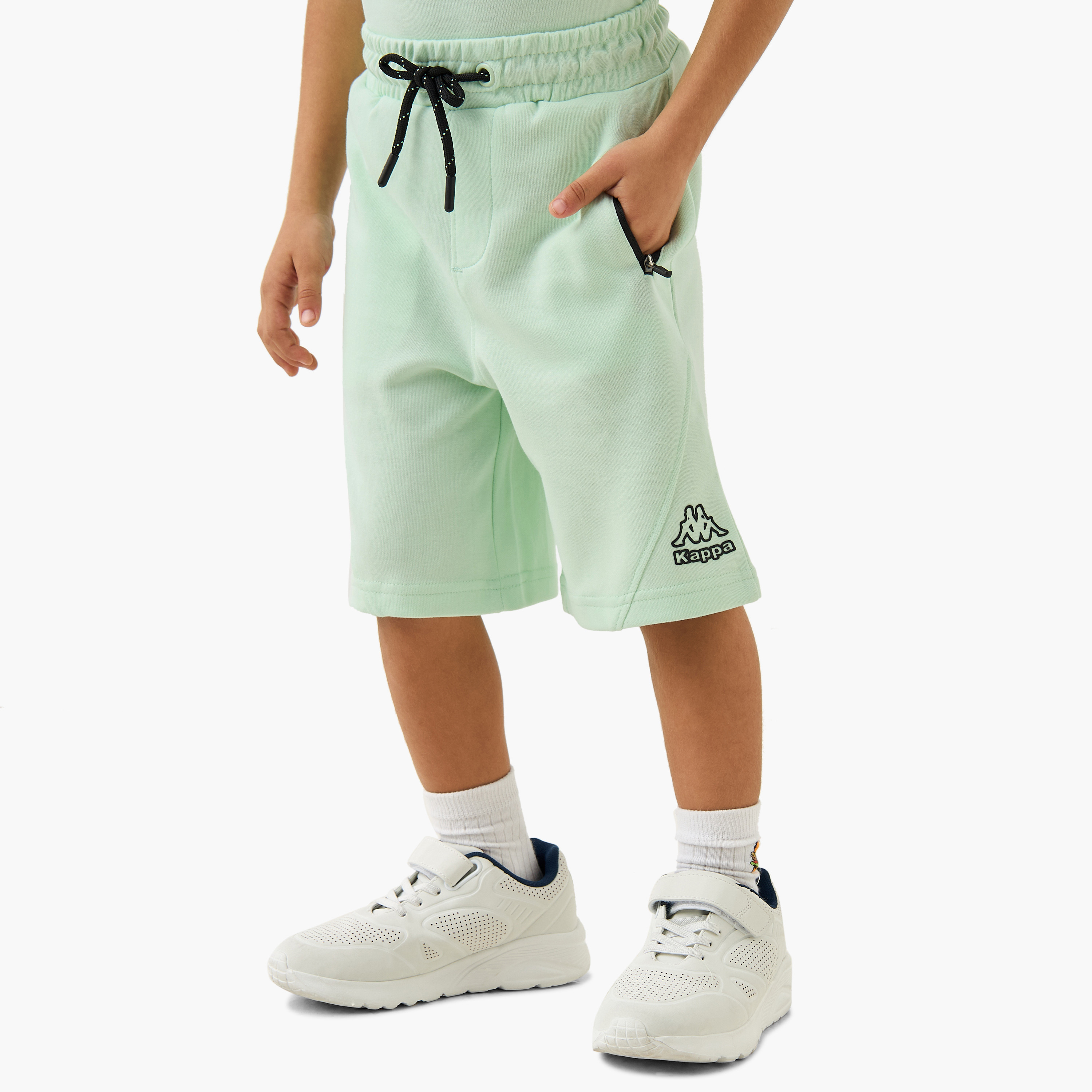 Kappa Logo Detail T-shirt and Shorts Set-baby-boys-clothing-sportswear-sets-image-3