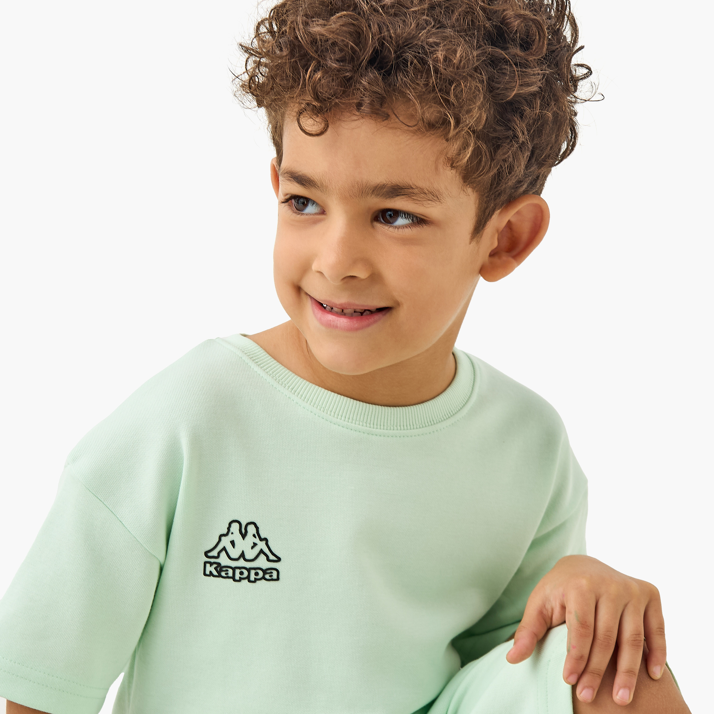Kappa Logo Detail T-shirt and Shorts Set-baby-boys-clothing-sportswear-sets-image-5