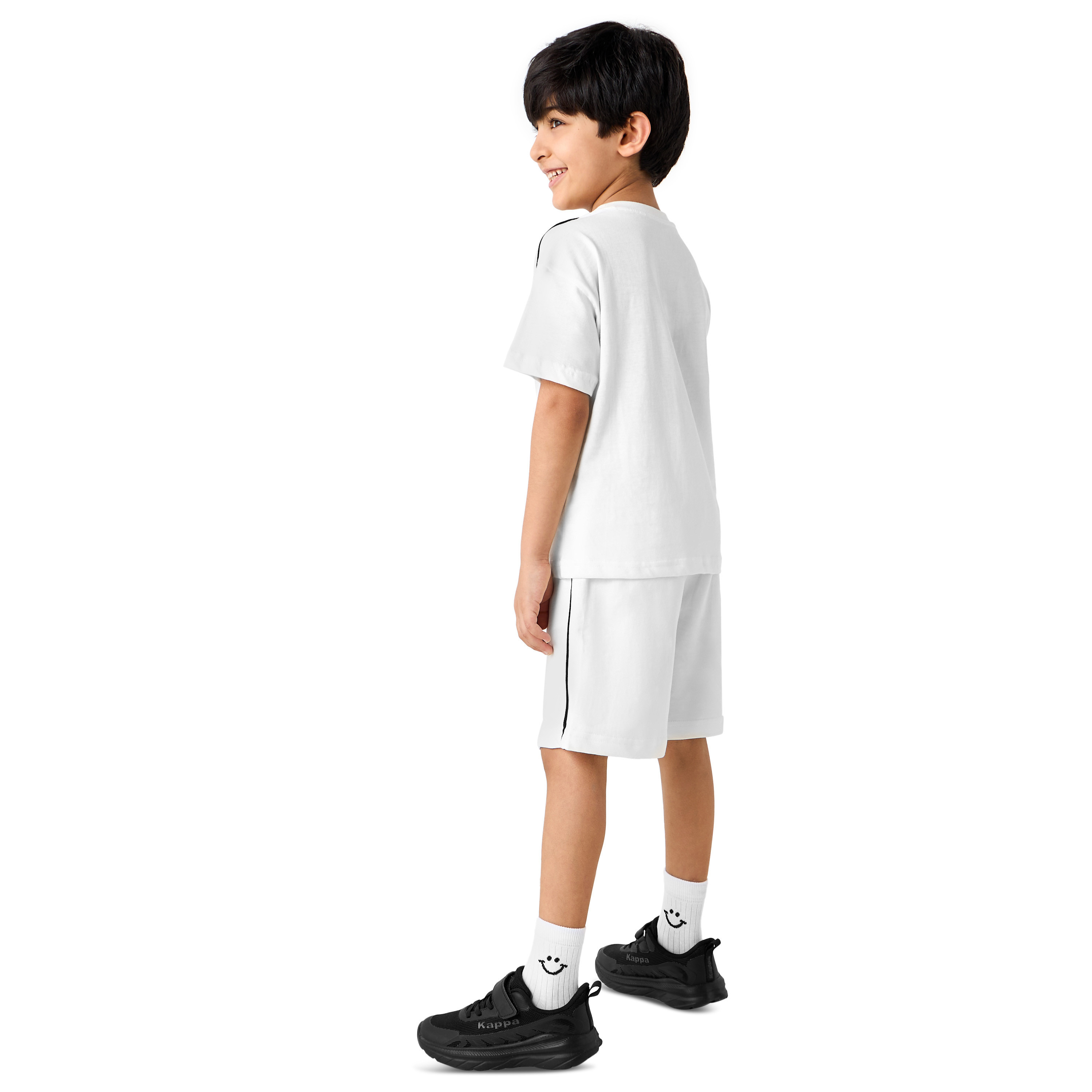 Kappa Logo Detail T-shirt and Shorts Set-boys-clothing-sportswear-sets-image-4