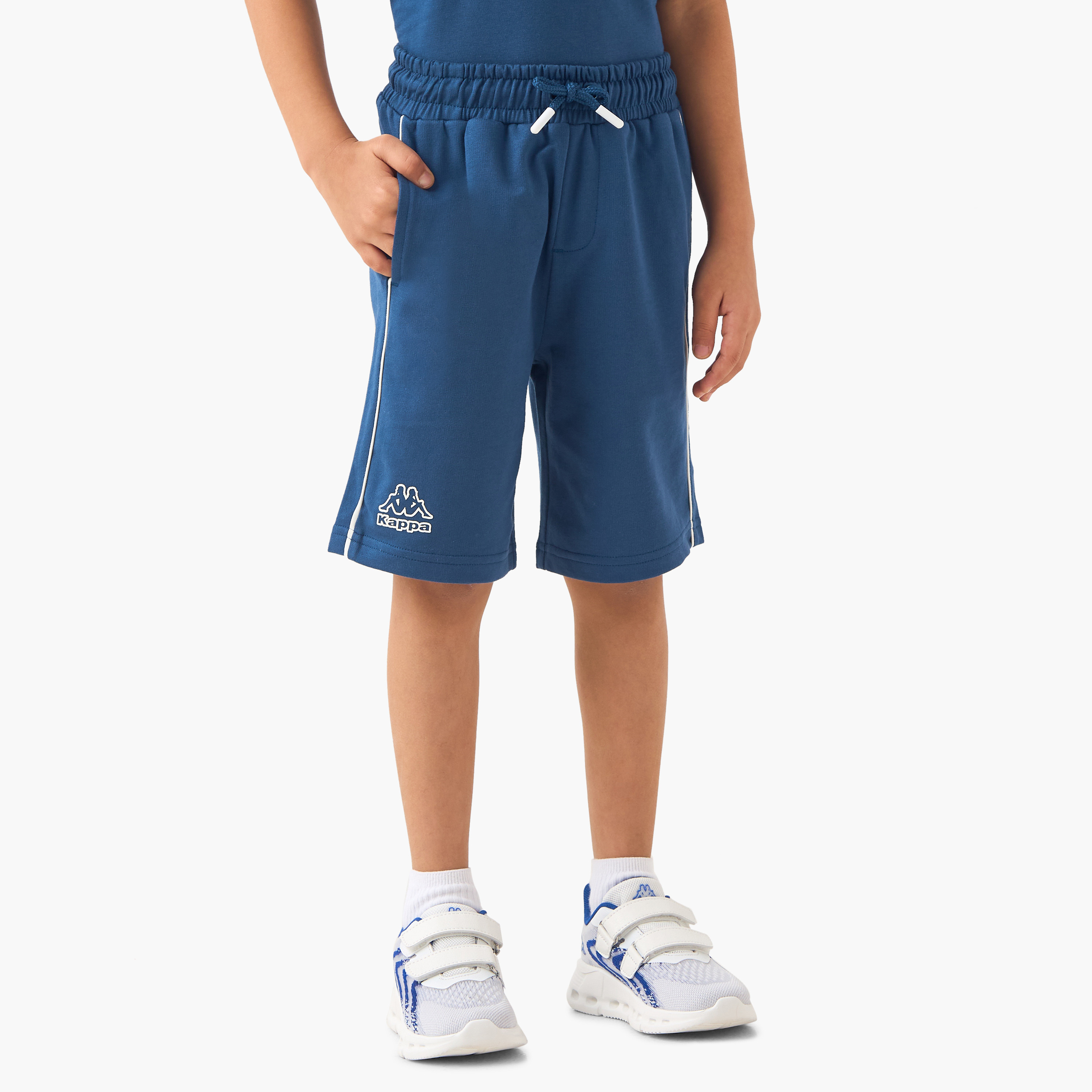 Kappa Logo Print T-shirt and Shorts Set-boys-clothing-sportswear-sets-image-3