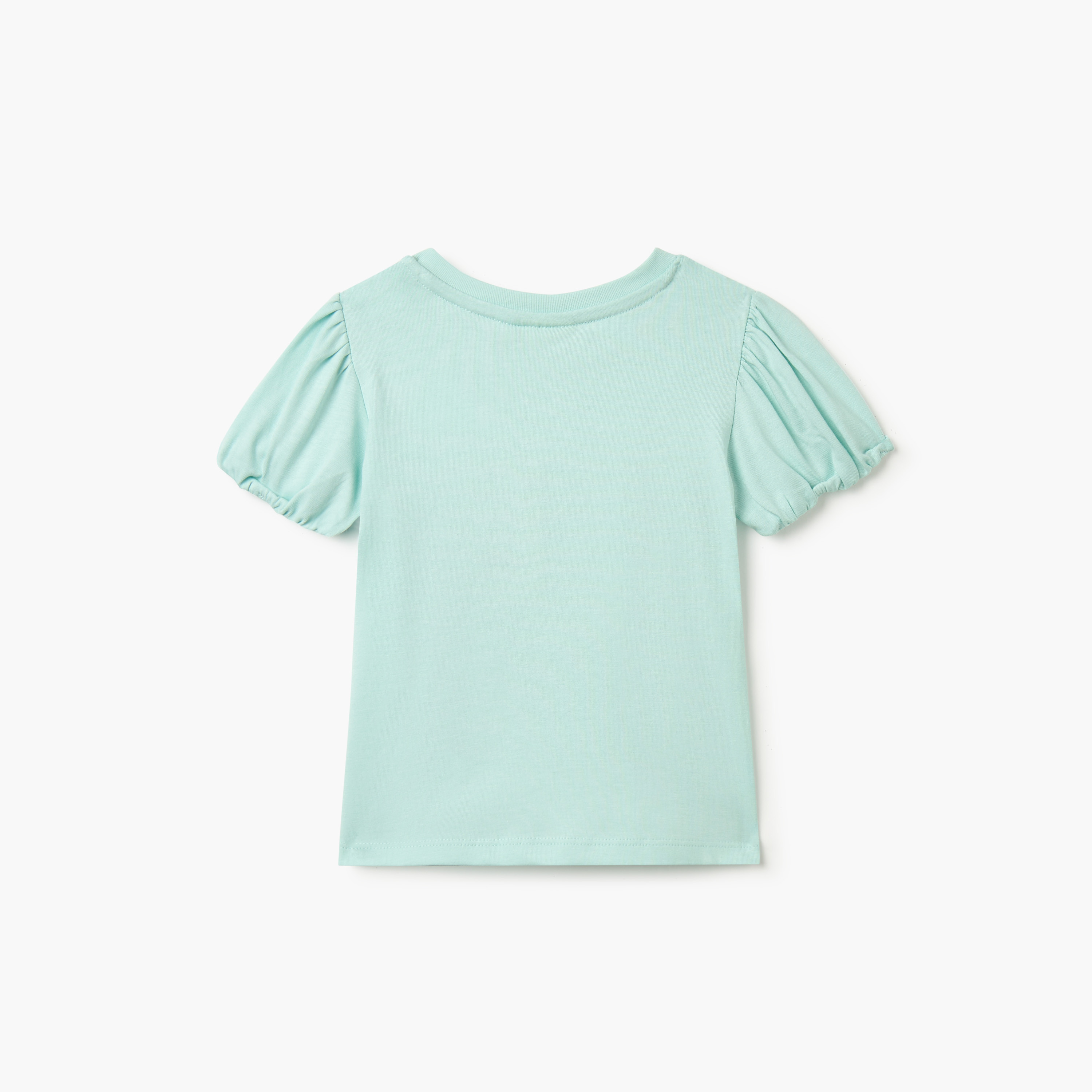Juniors Swan Applique T-shirt with Short Sleeves-baby-girls-clothing-tshirts-image-2