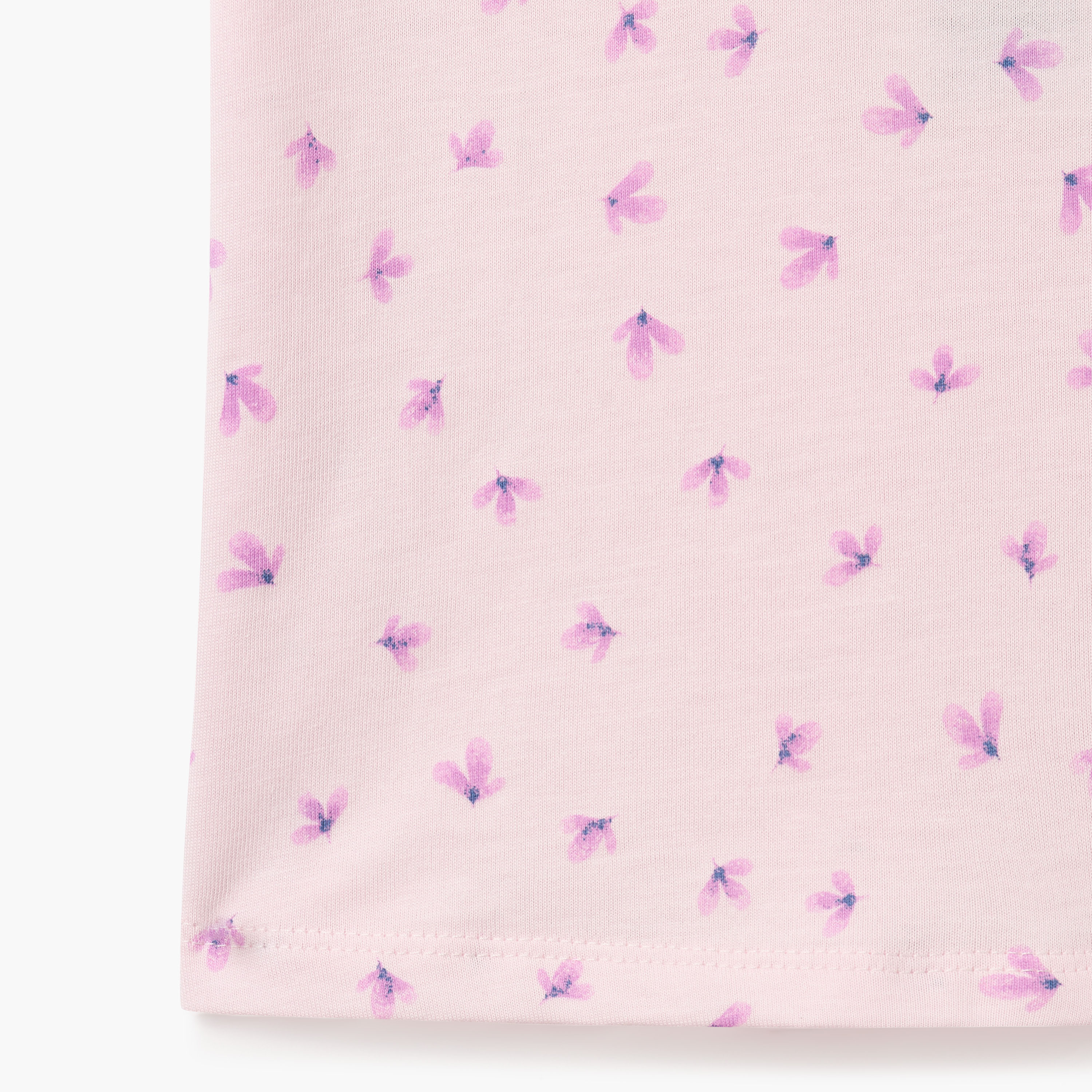 Juniors Printed T-shirt with Short Sleeves-baby-girls-clothing-tshirts-image-4