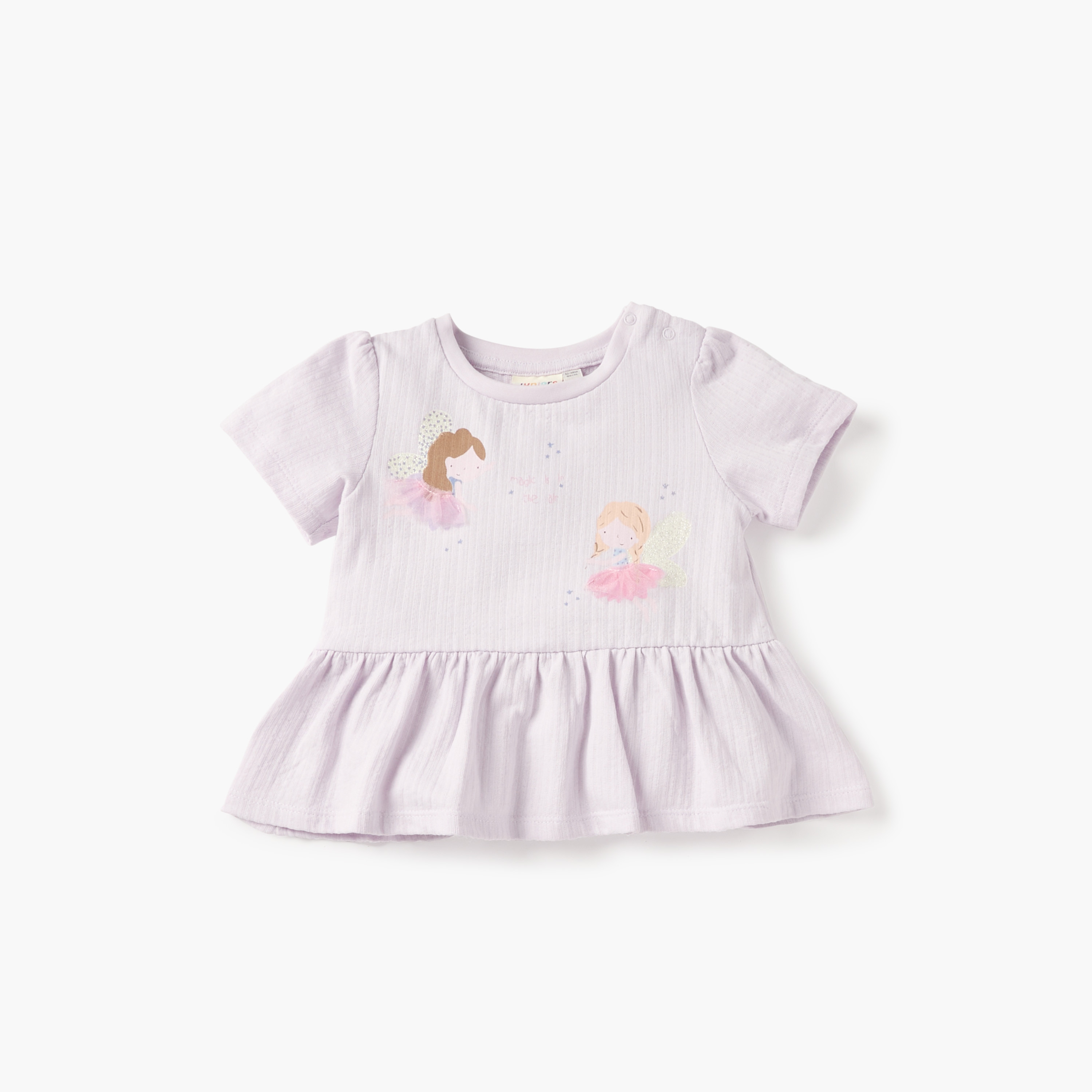 Juniors Fairy Print Top with Short Sleeves - Set of 2-baby-girls-clothing-tshirts-image-2