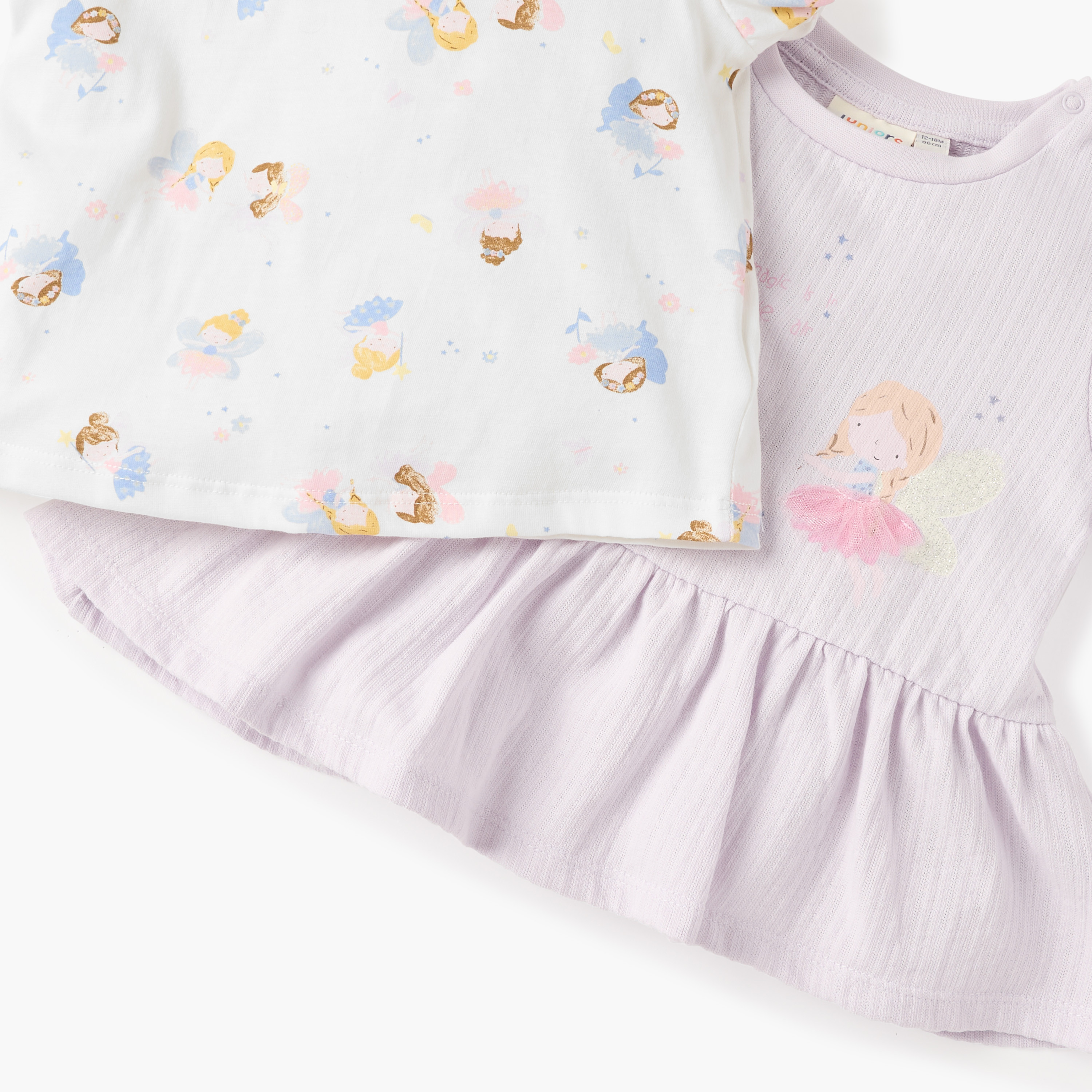 Juniors Fairy Print Top with Short Sleeves - Set of 2-baby-girls-clothing-tshirts-image-5