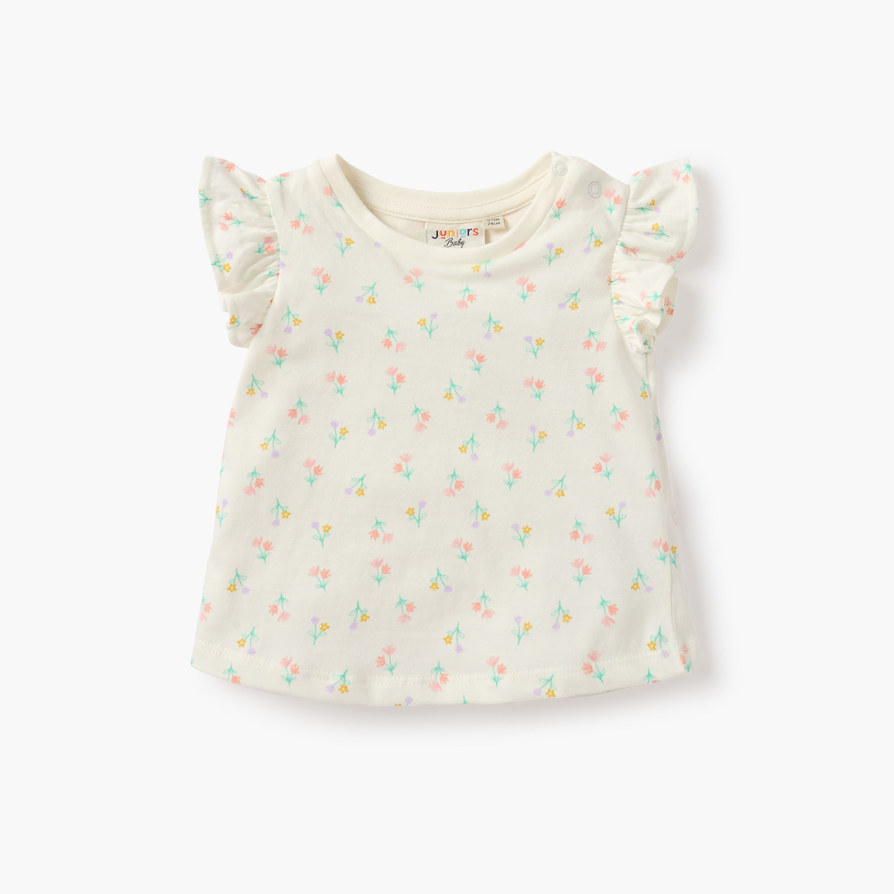 Juniors Assorted T-shirt with Short Sleeves - Set of 3-baby-girls-clothing-tshirts-image-4