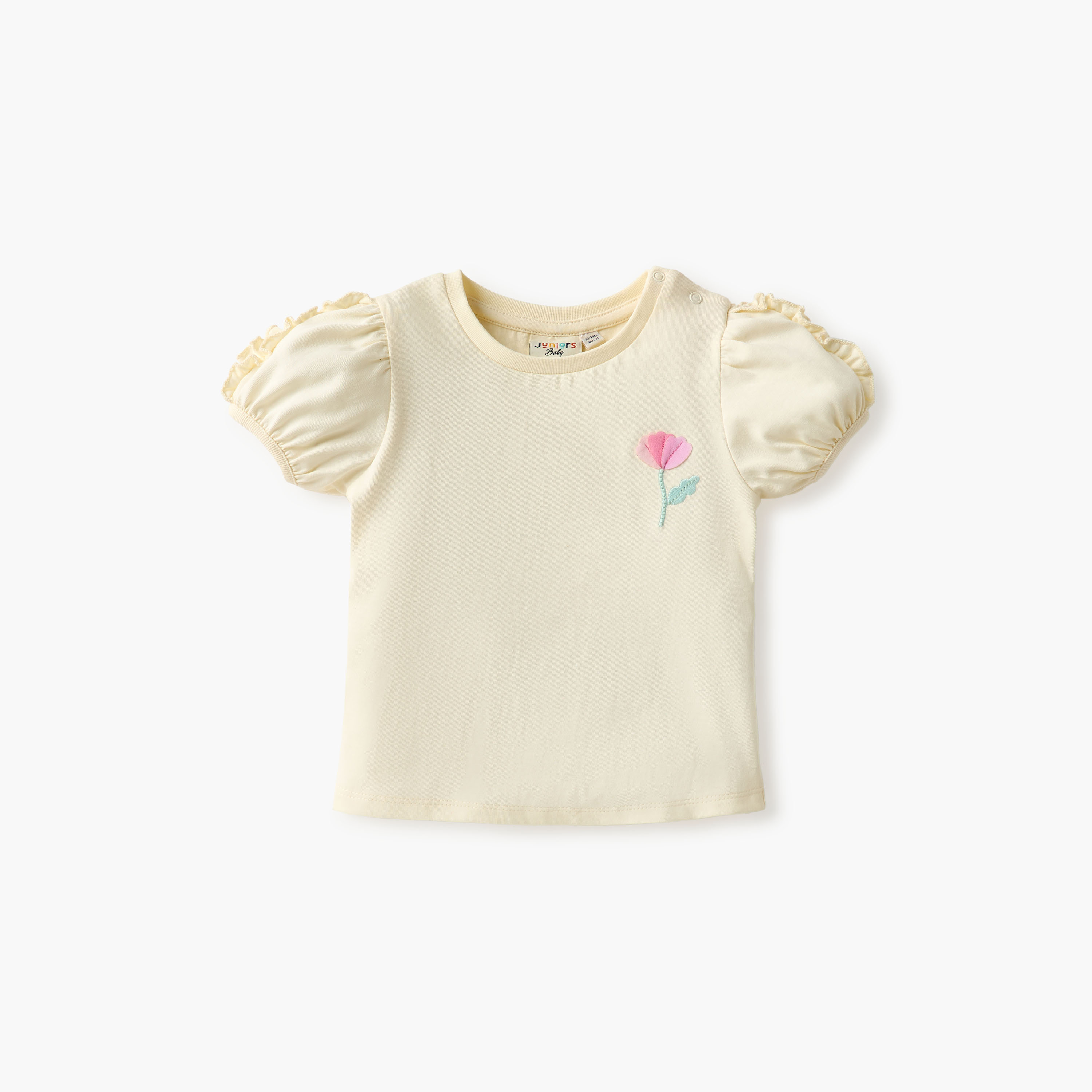 تيشيرتات بطبعات مع ياقة مستديرة من جونيورز - طقم 3 قطع-baby-girls-clothing-tshirts-image-5