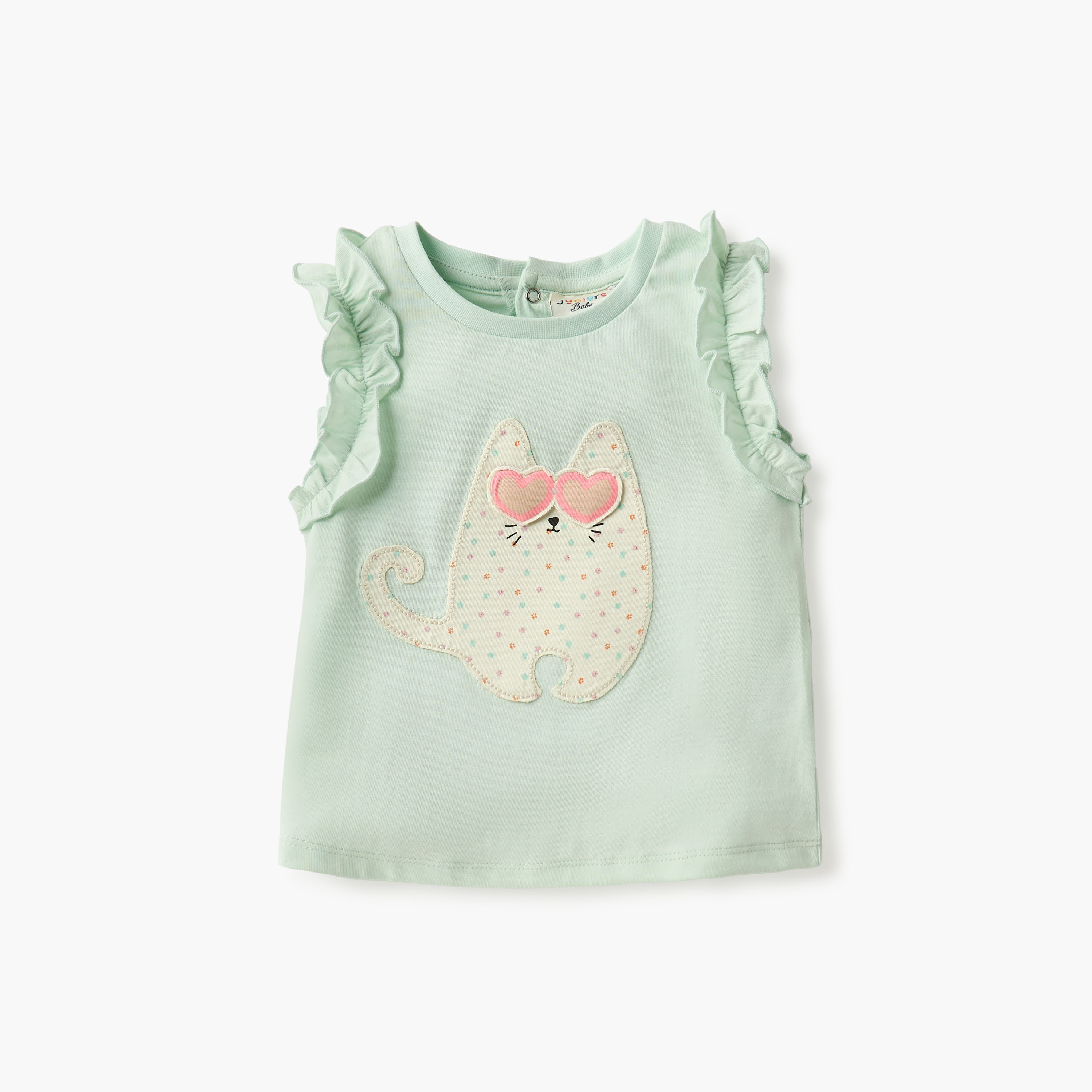 تيشيرتات بطبعات مع ياقة مستديرة من جونيورز - طقم 3 قطع-baby-girls-clothing-tshirts-image-3