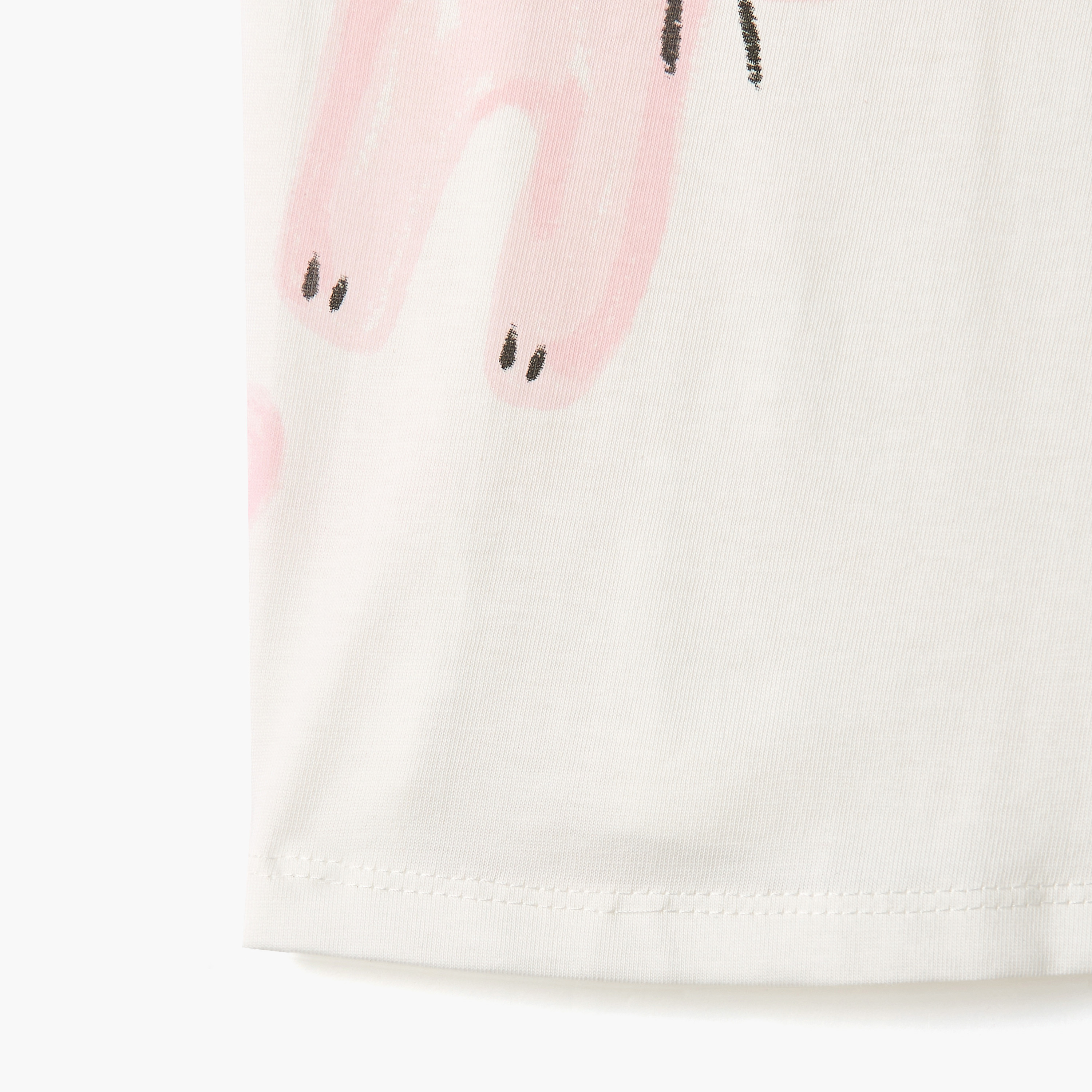 تيشيرت بطبعات قطة وأكمام بالون من جونيورز-baby-girls-clothing-tshirts-image-5
