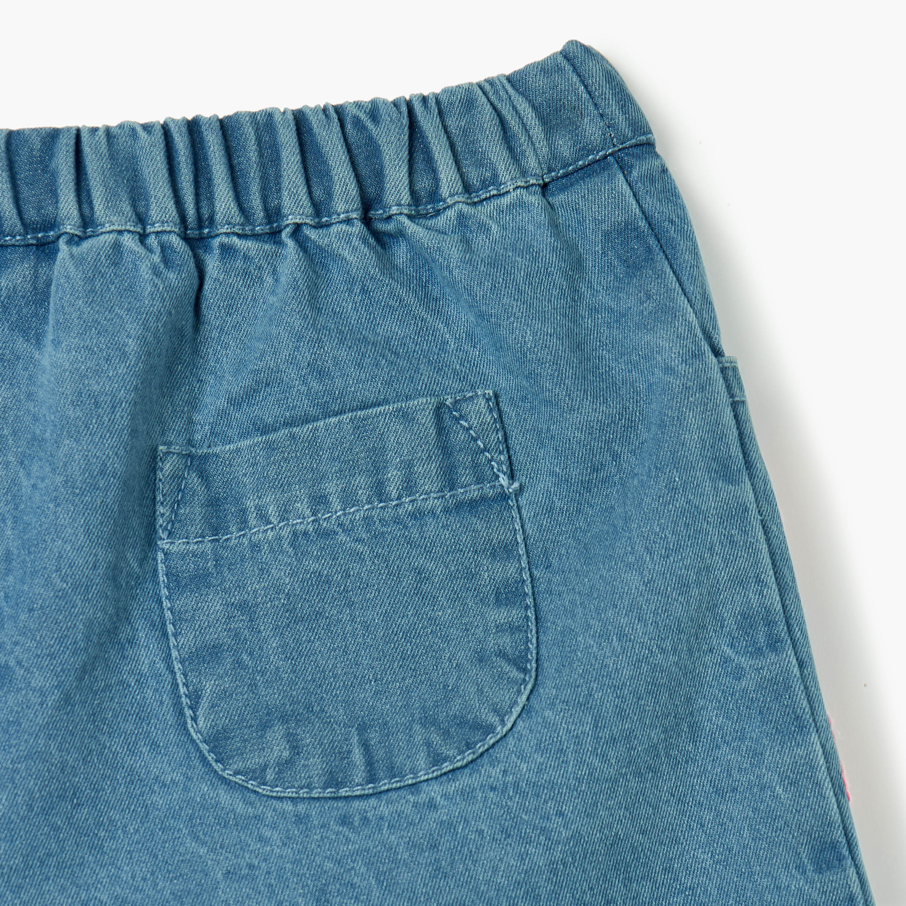 Juniors Girls Denim Shorts-baby-girls-clothing-bottoms-shorts-image-4