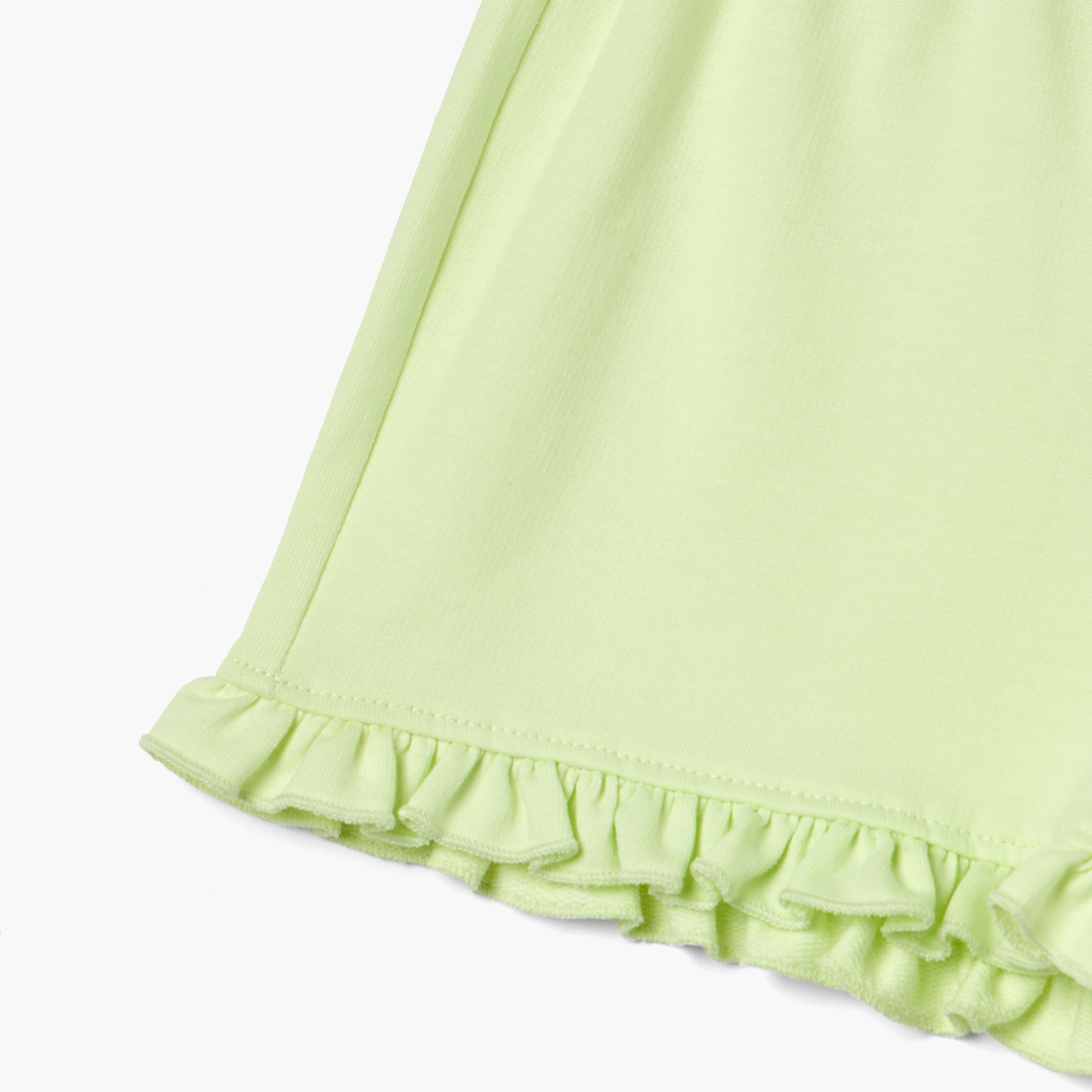 Juniors Ruffle Detail Shorts with Elasticated Waistband-baby-girls-clothing-bottoms-shorts-image-4