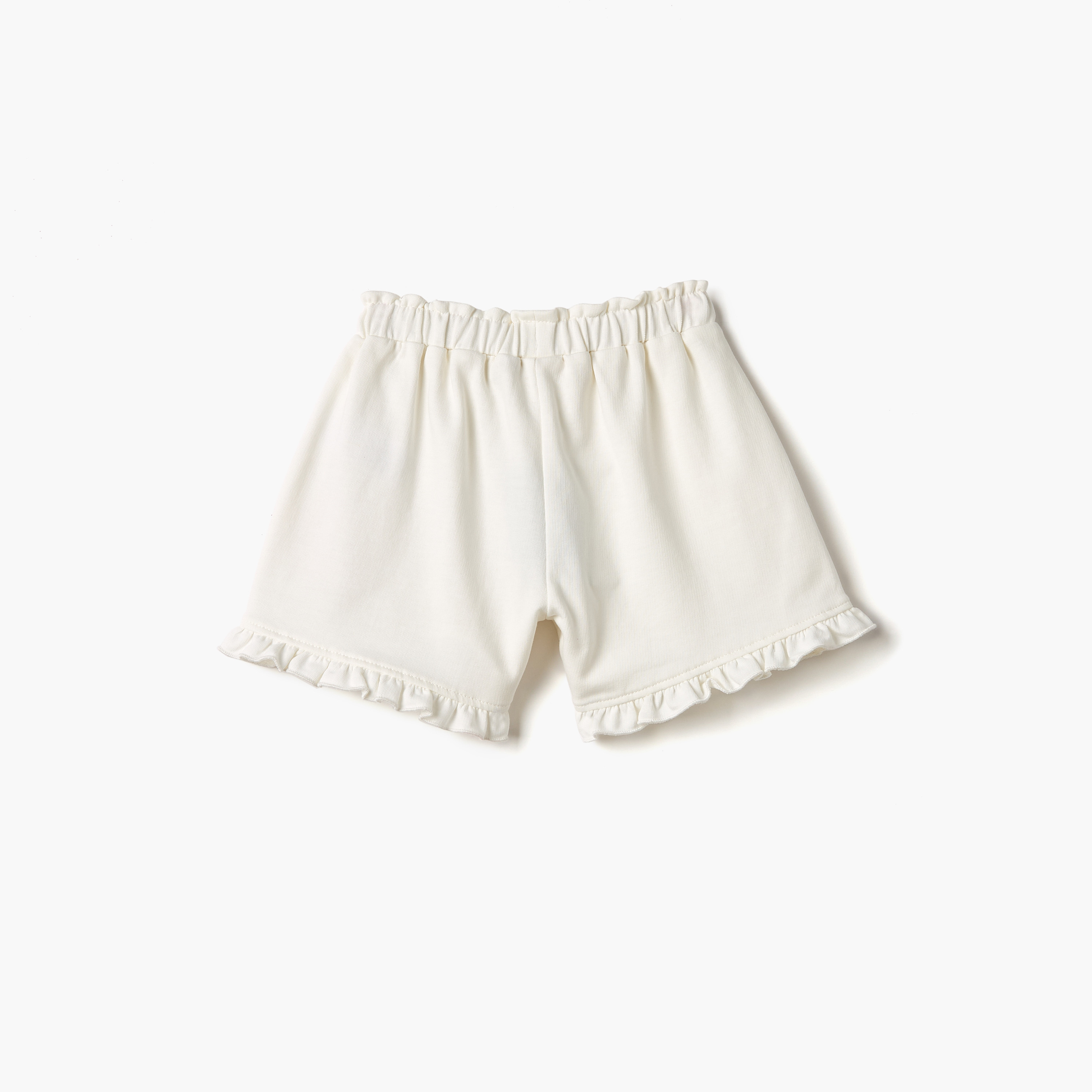 Juniors Printed Shorts with Bow and Ruffle Detail-baby-girls-clothing-bottoms-shorts-image-2