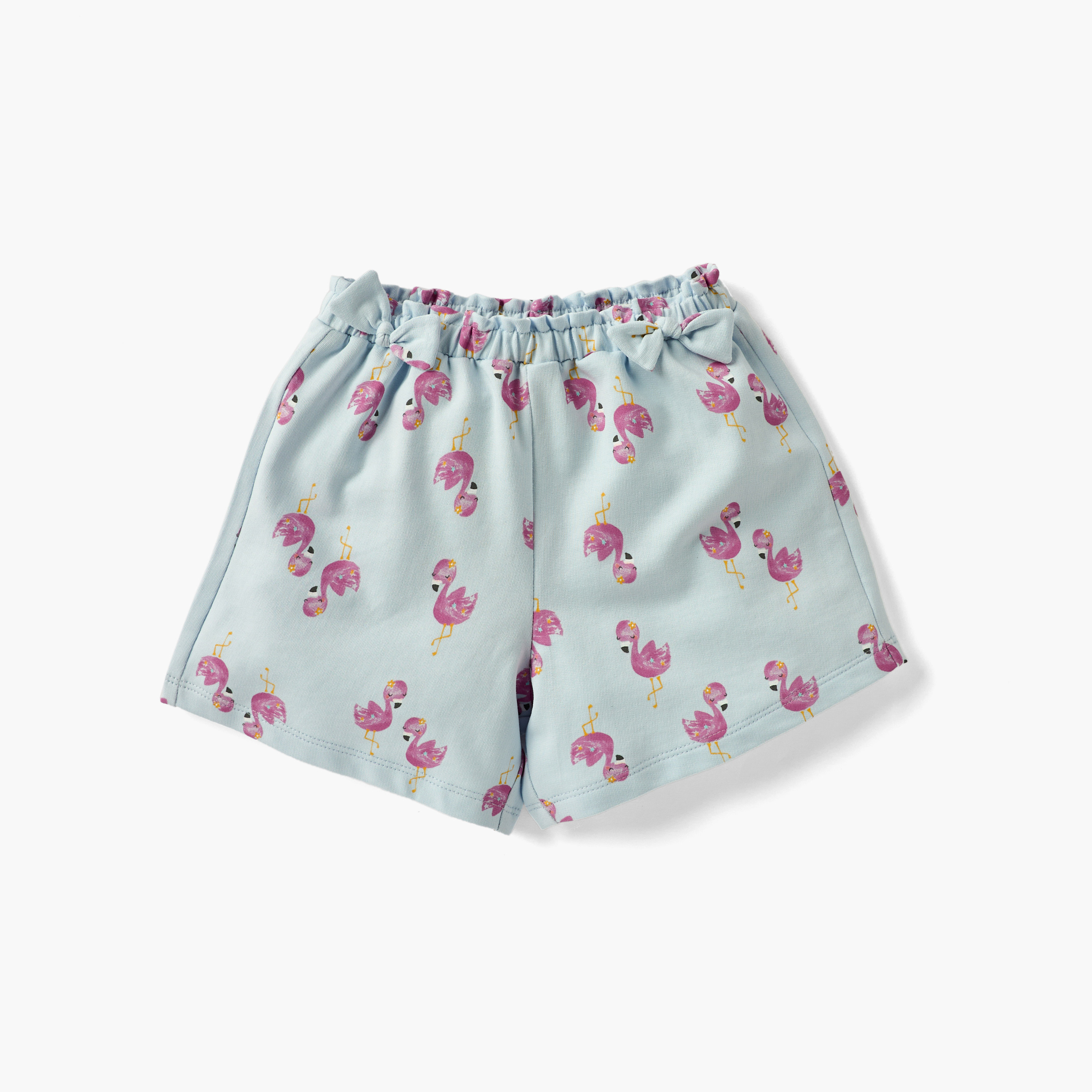 Assorted Shorts with Bow Detail and Elasticated Waist - Set of 2-baby-girls-clothing-bottoms-shorts-image-3