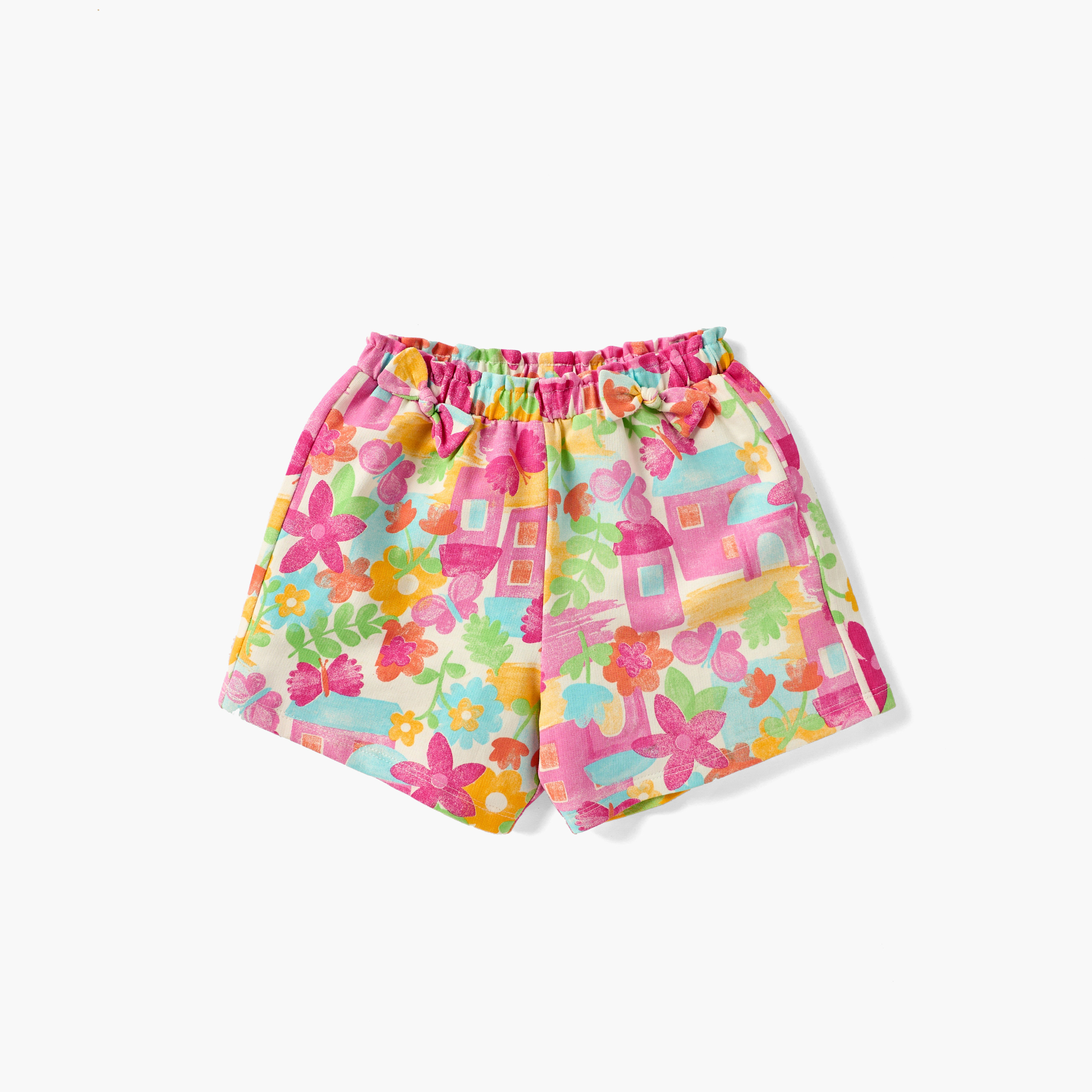 Juniors Assorted Shorts with Bow Detail and Elasticated Waist - Set of 2-baby-girls-clothing-bottoms-shorts-image-3
