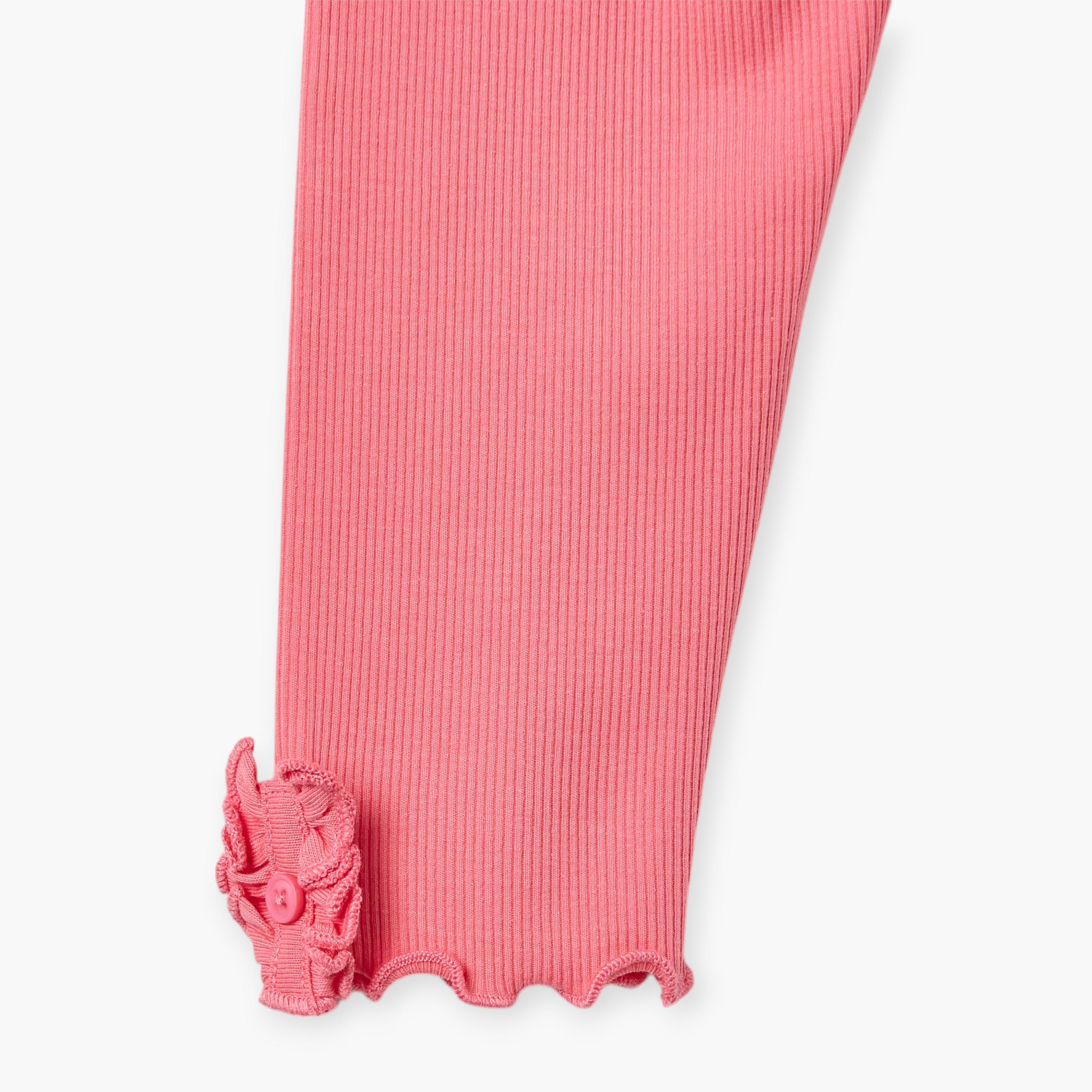 بنطلون ليقنز مضلع بخصر مطاطي من جونيورز-baby-girls-clothing-bottoms-leggings-image-5