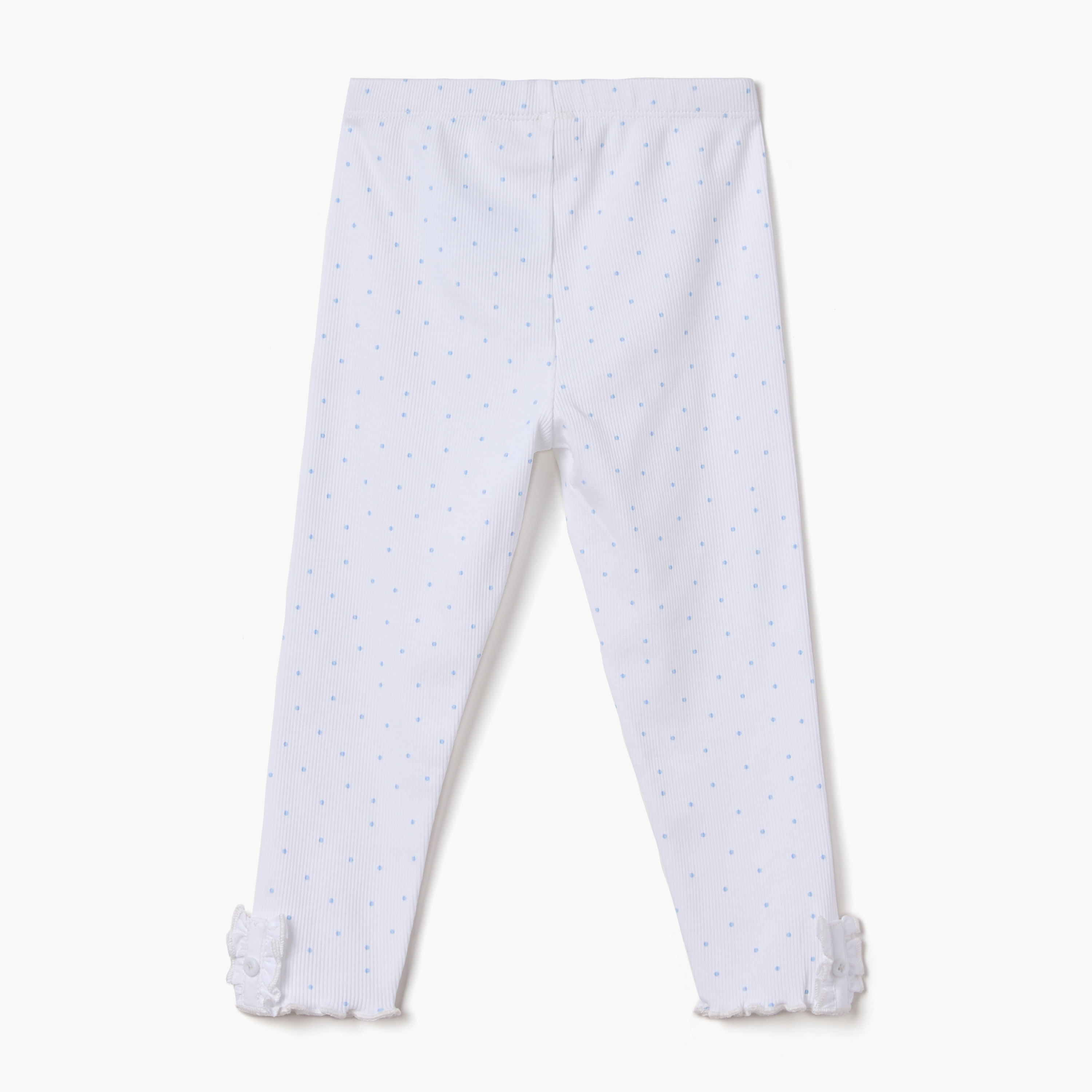 Juniors Polka Dot Print Leggings-baby-girls-clothing-bottoms-leggings-image-2