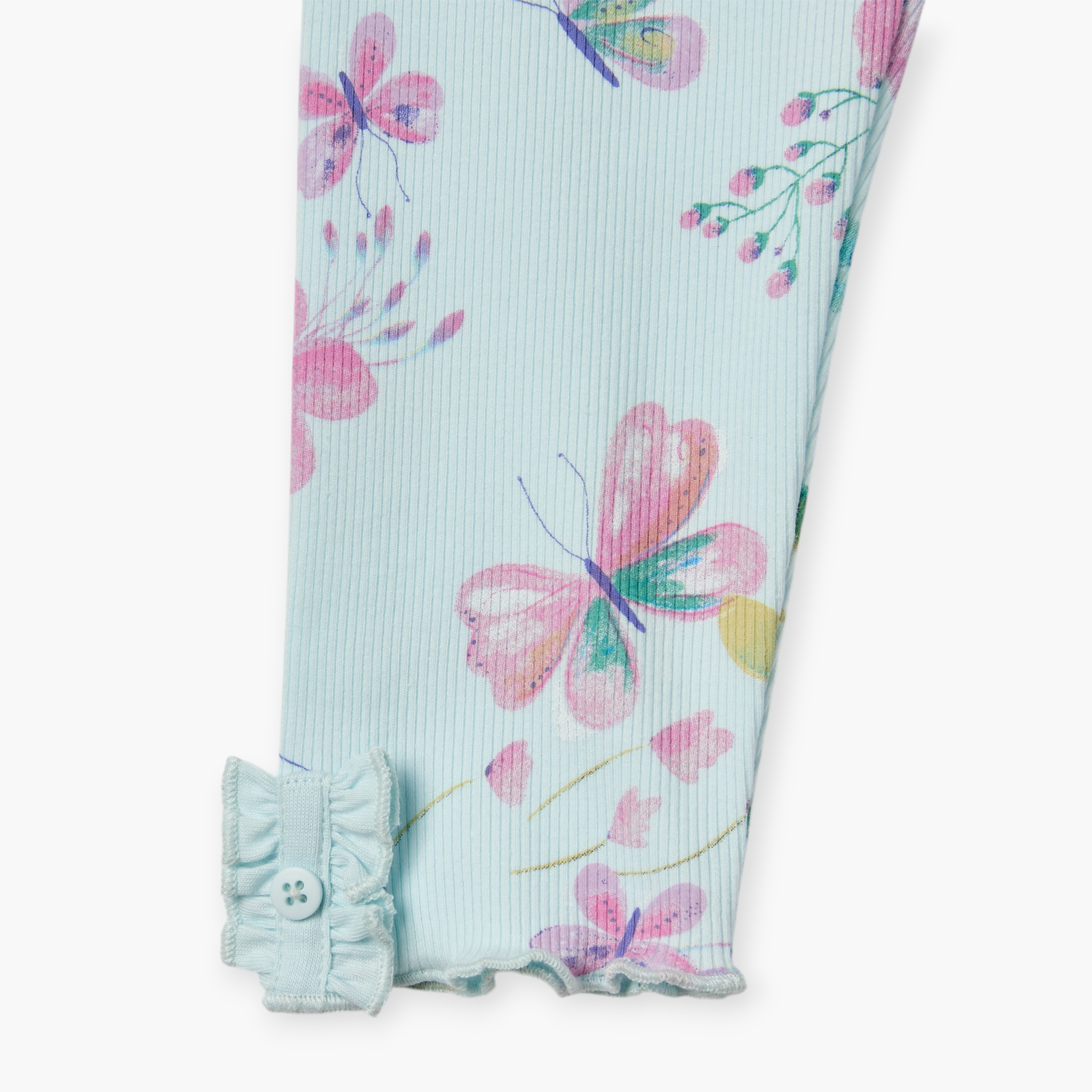بنطلون ليقنز بخصر مطاطي وطبعات زهرية من جونيورز-baby-girls-clothing-bottoms-leggings-image-4