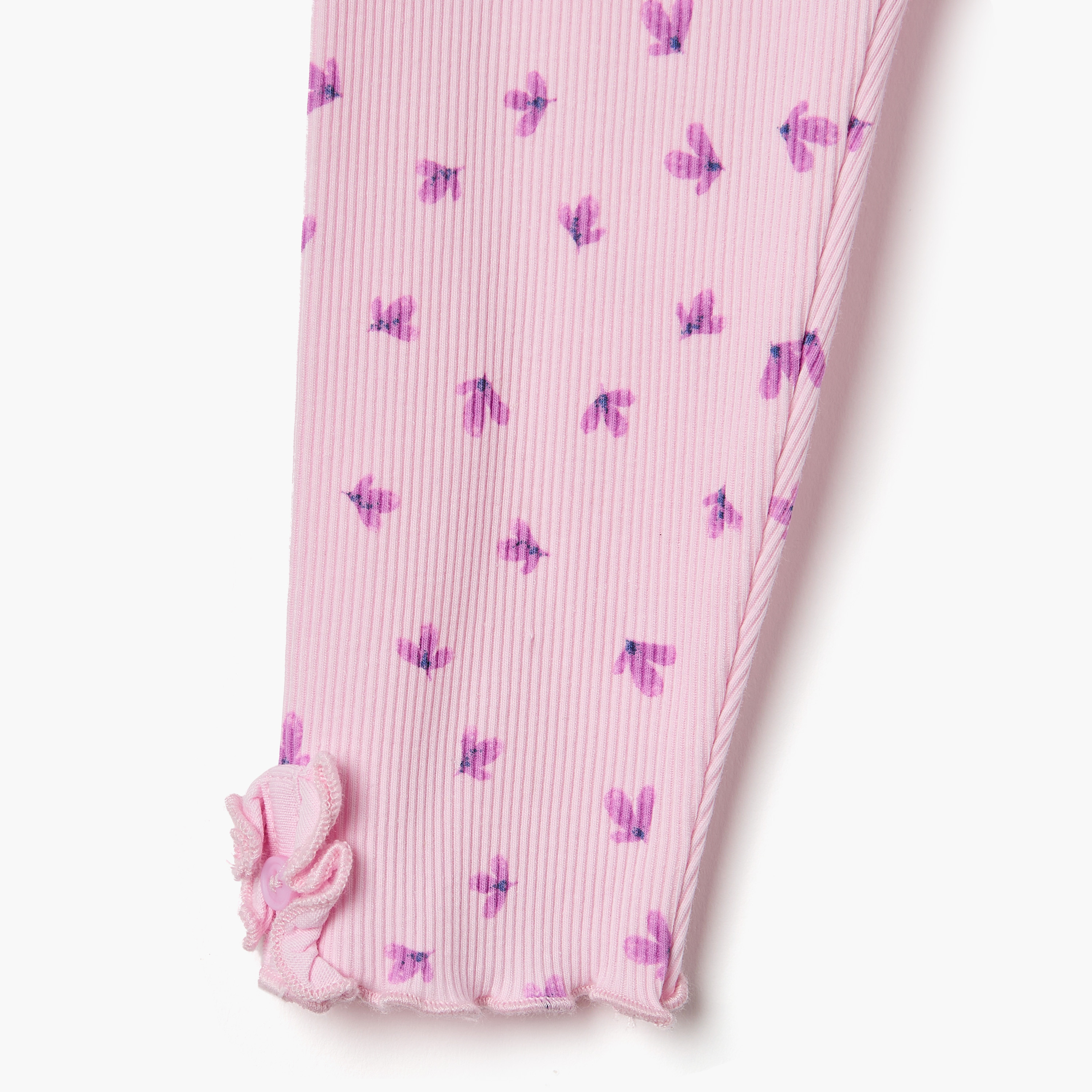 Juniors Flower Print Leggings-baby-girls-clothing-bottoms-leggings-image-4