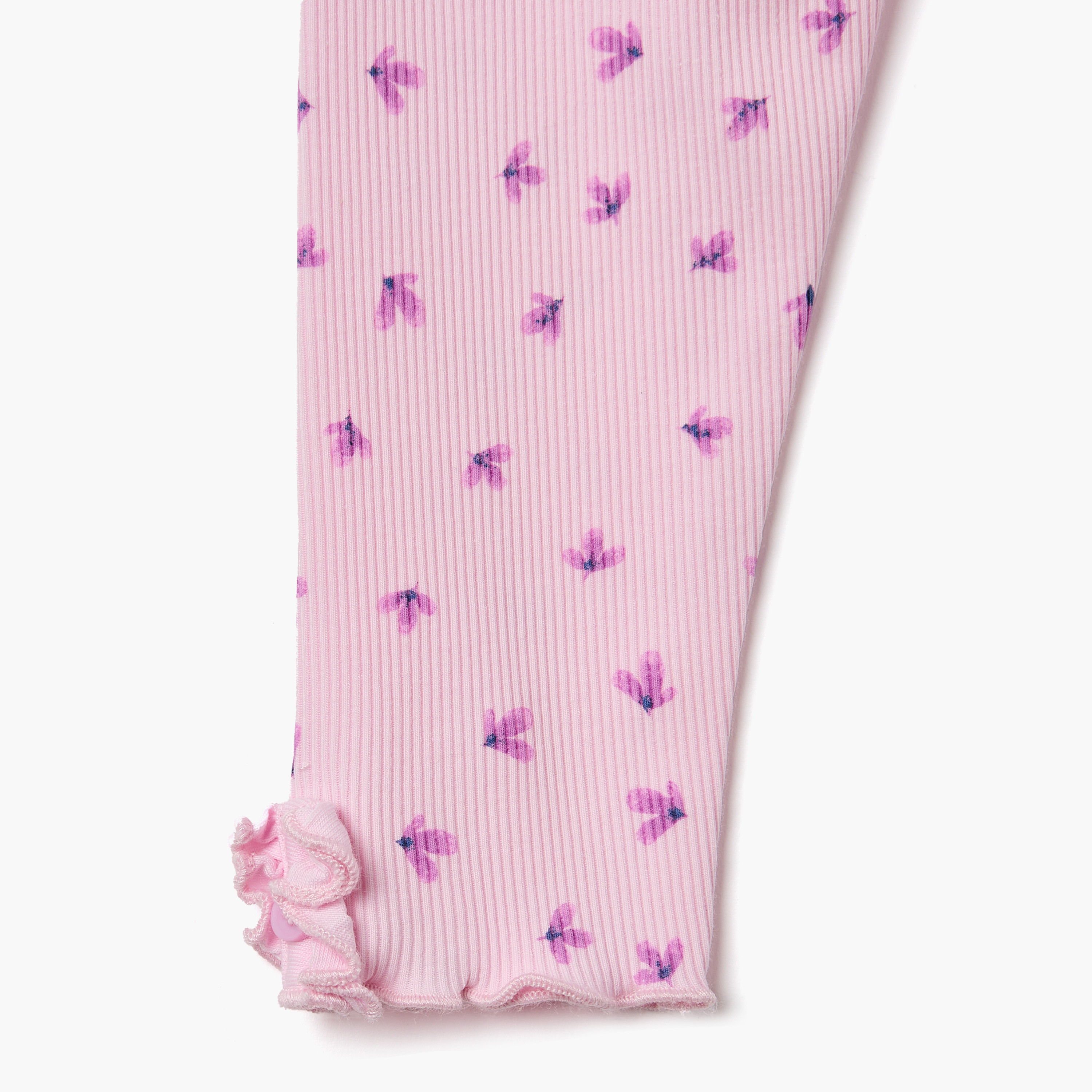 Juniors Flower Print Leggings-baby-girls-clothing-bottoms-leggings-image-5