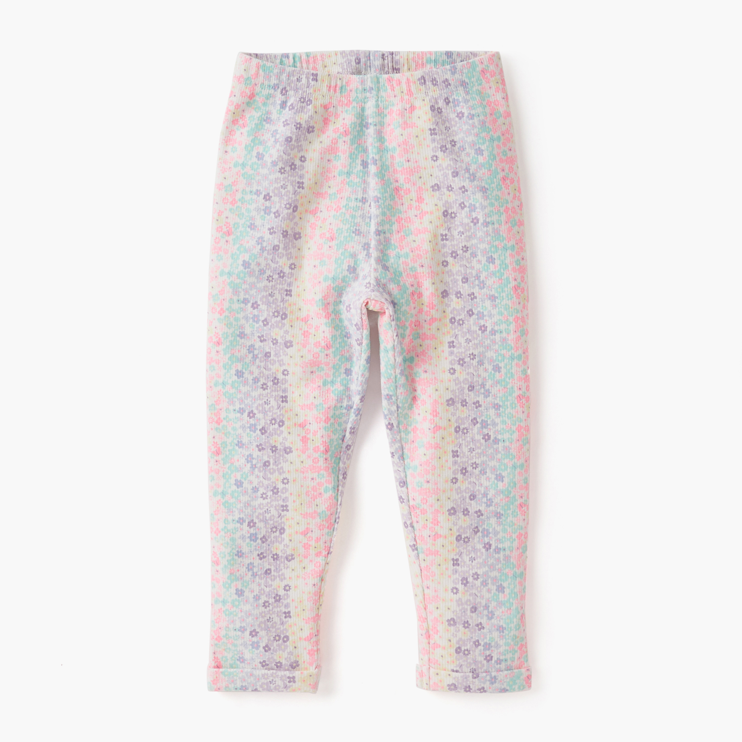Juniors Assorted Leggings with Elasticated Waistband - Set of 2-baby-girls-clothing-bottoms-leggings-image-2