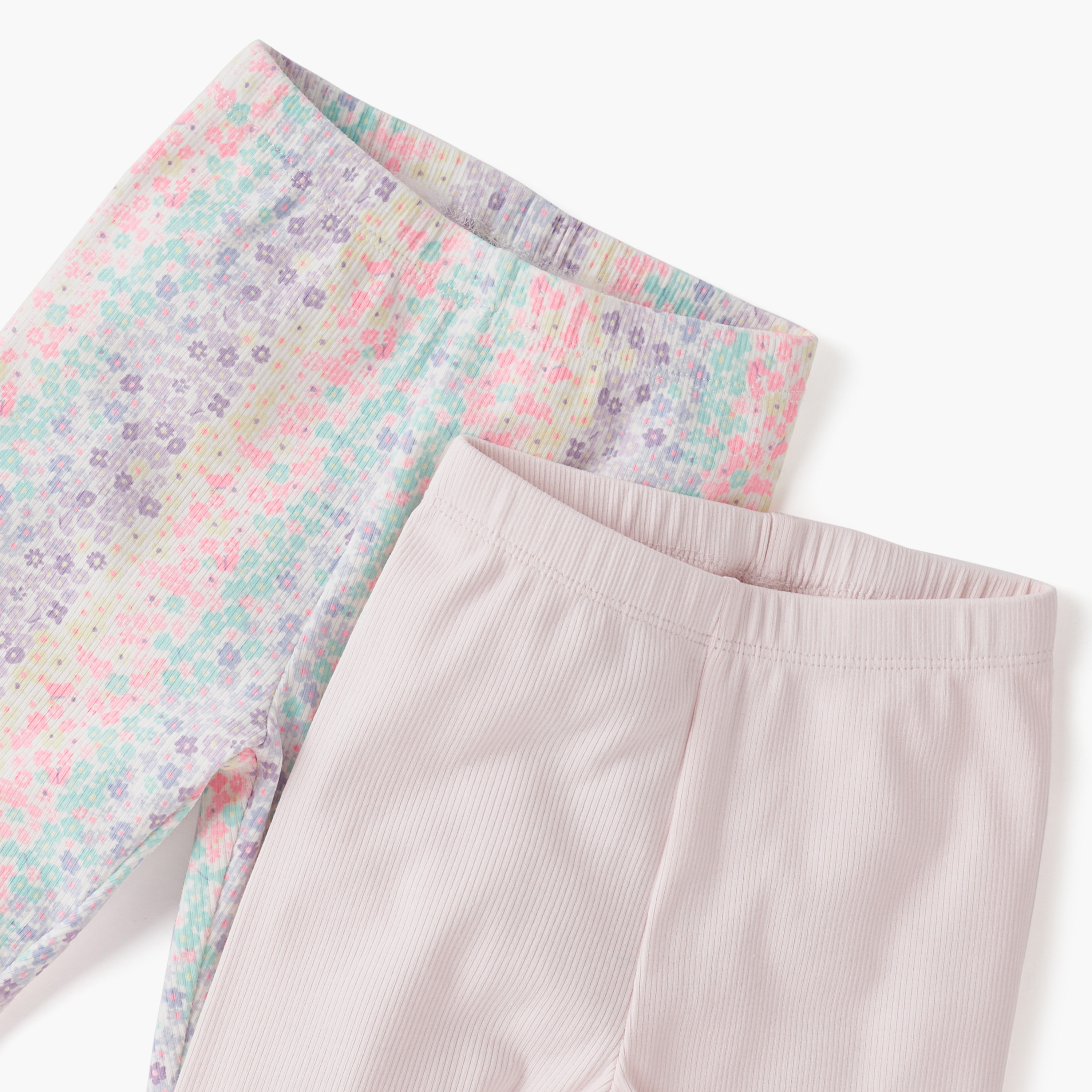 Juniors Assorted Leggings with Elasticated Waistband - Set of 2-baby-girls-clothing-bottoms-leggings-image-4