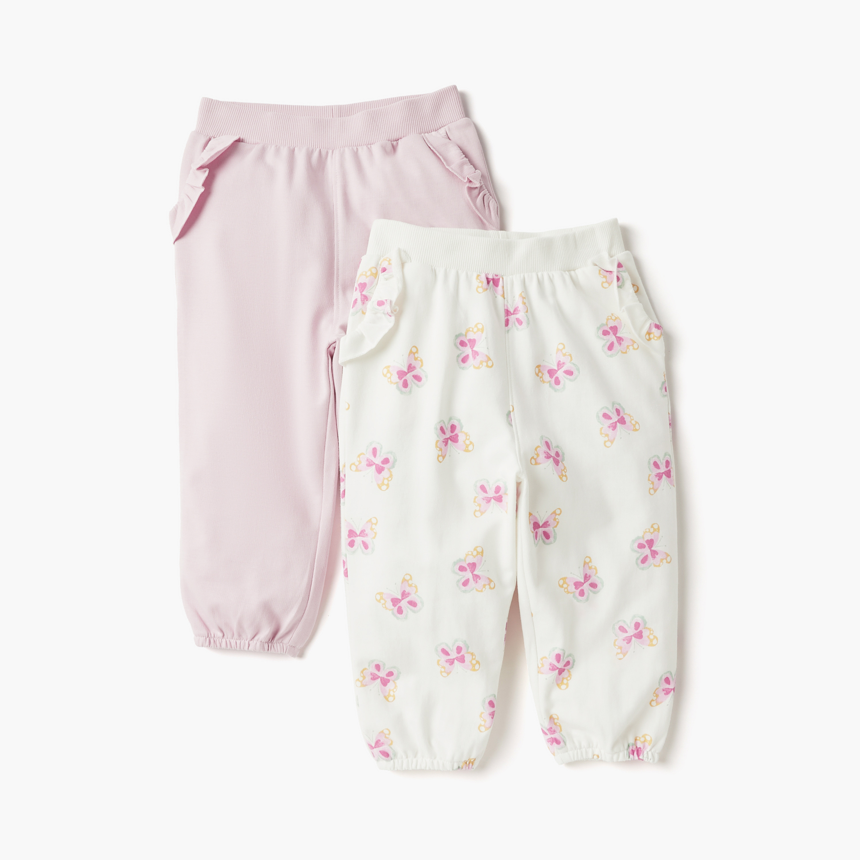 Juniors Assorted Joggers with Pockets - Set of 2-baby-girls-clothing-multipacks-image-1