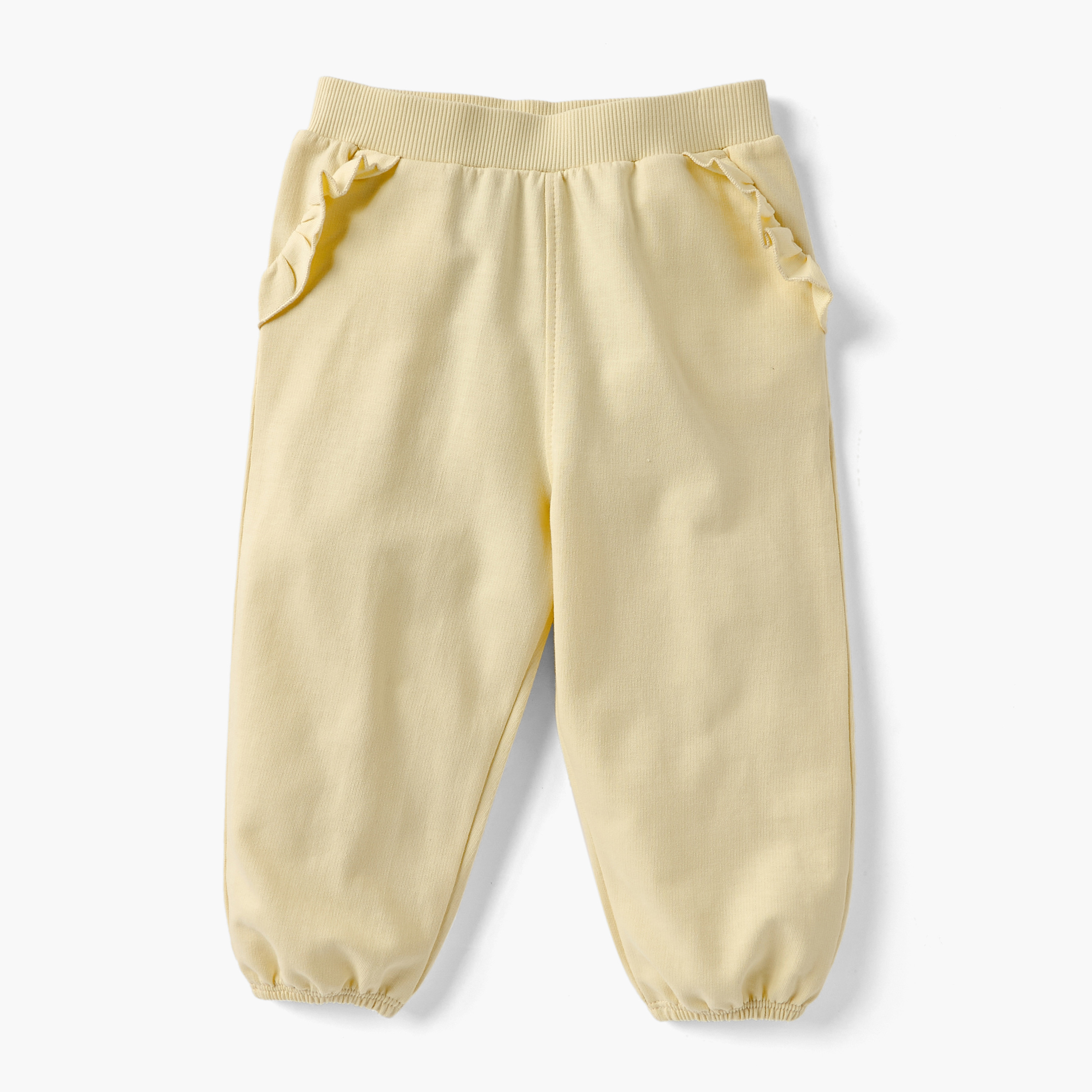 Juniors Assorted Joggers with Elasticated Waistband and Ruffle Detail - Set of 2-baby-girls-clothing-bottoms-joggersandtrackpants-image-2